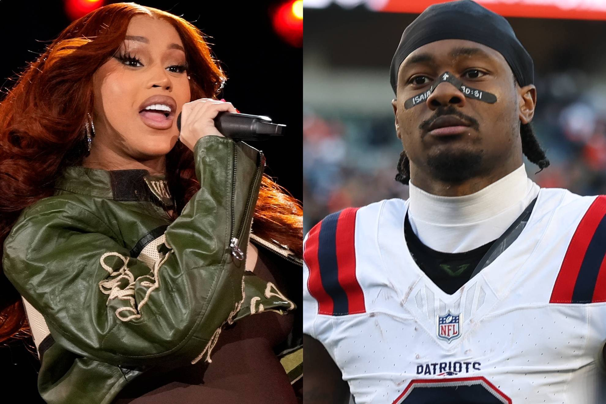 Cardi B y Stefon Diggs.
