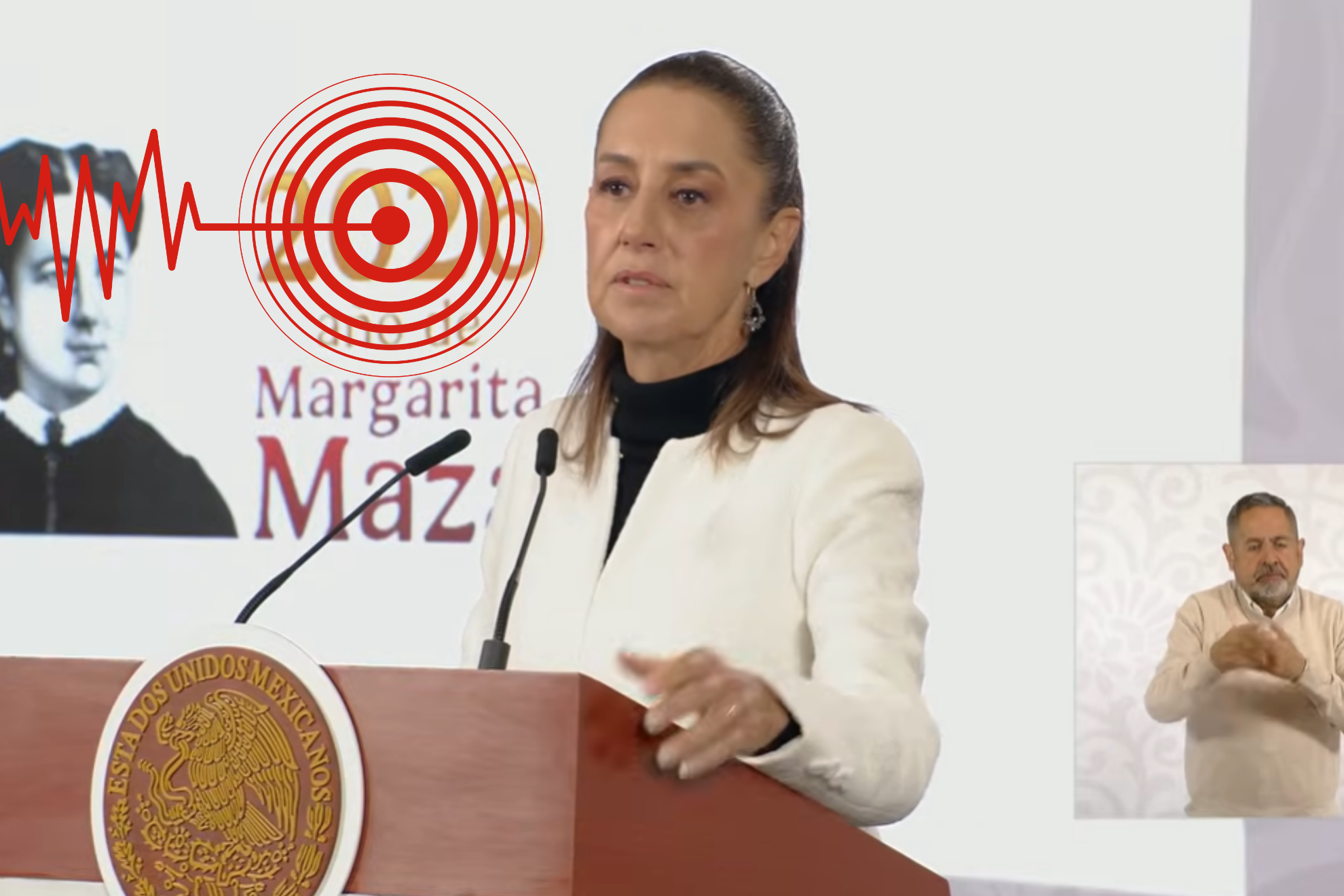 Sismo de 6.5 grados en CDMX interrumpe as� Ma�anera de Claudia Sheinbaum HOY 2 de enero 2026