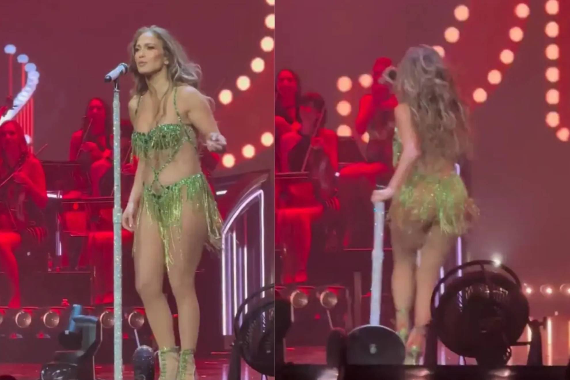 Si tuvieran este culo ir�an tambi�n desnudos: Jennifer L�pez detiene su concierto para contestar cr�ticas