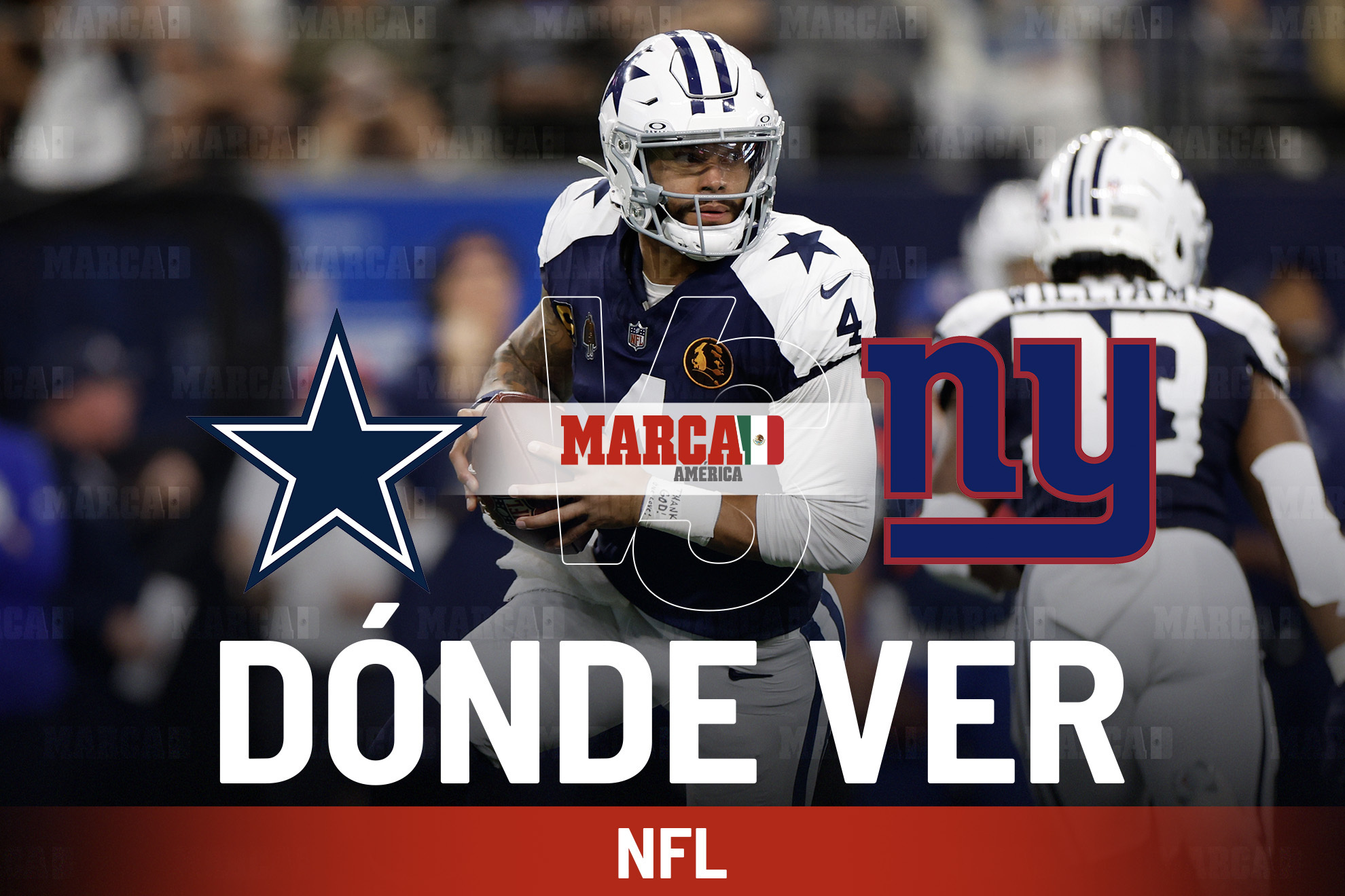 Cowboys vs Giants: D�nde ver el partido de Dallas hoy y a qu� hora empieza la NFL