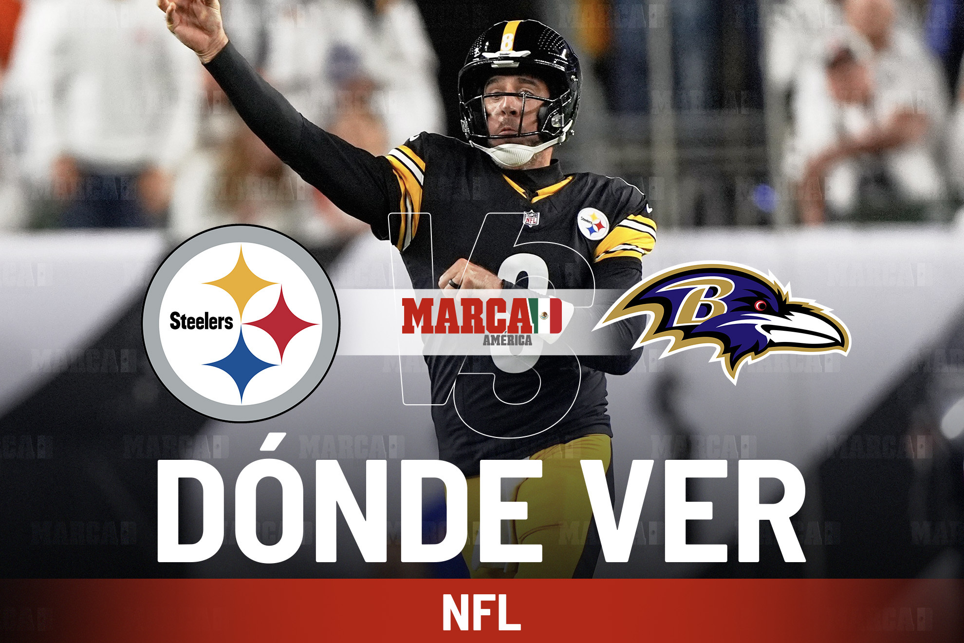 Steelers vs Ravens: D�nde ver a Aaron Rodgers con los Acereros hoy y a qu� hora empieza el partido