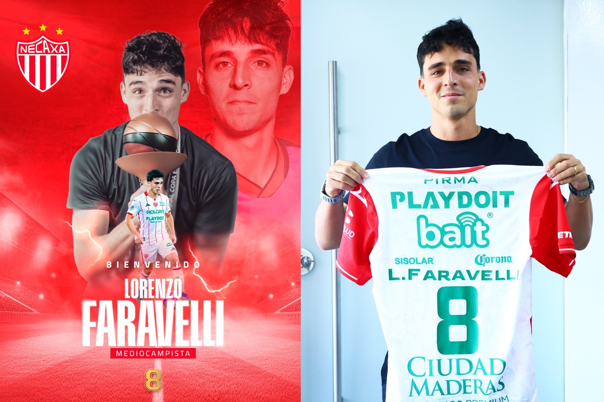 Es la guitarra de Lolo: Faravelli es presentado en Necaxa a ritmo de Miranda