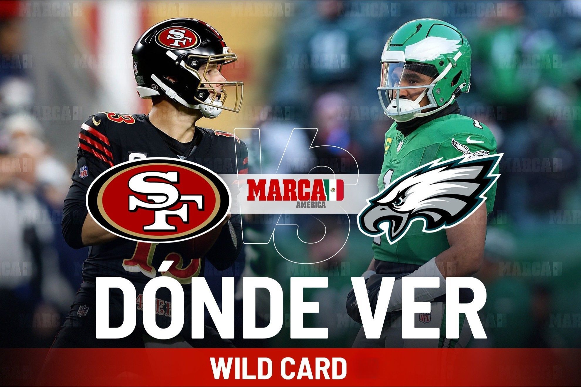 49ers vs Eagles: D�nde ver el juego de Wild Card de la NFL y a qu� hora empieza el partido de hoy