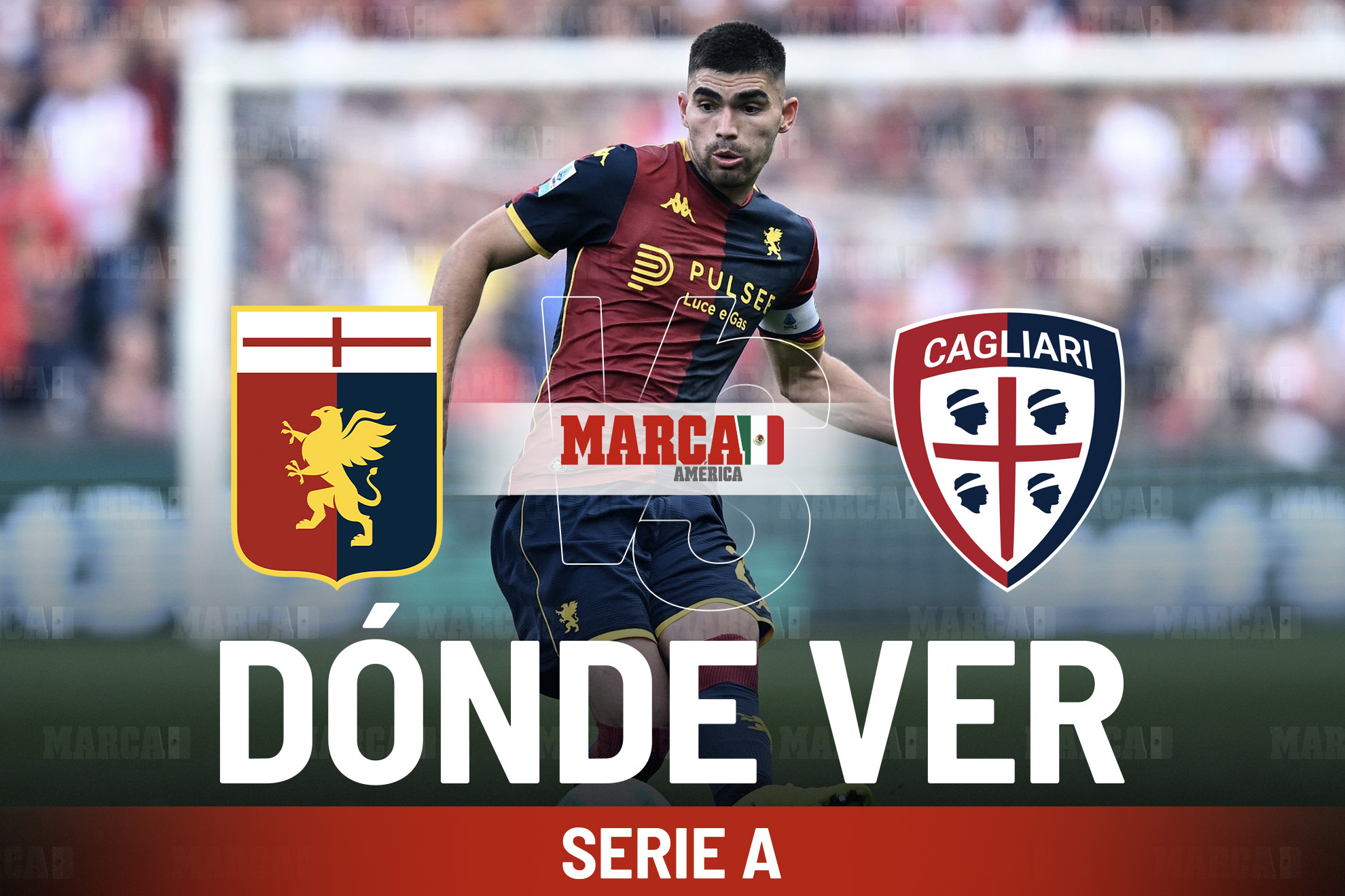 Genoa vs Cagliari: D�nde ver a Johan V�squez y el horario del partido donde apunta a sostener la defensa