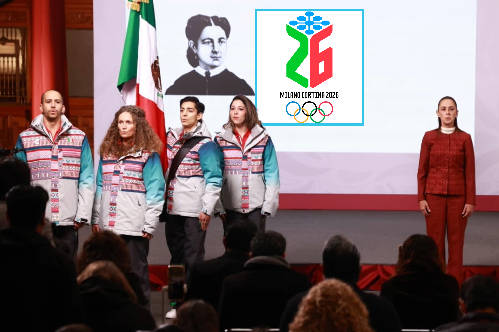 Juegos Ol�mpicos de Invierno 2026: Donovan Carrillo es abanderado por Claudia Sheinbaum