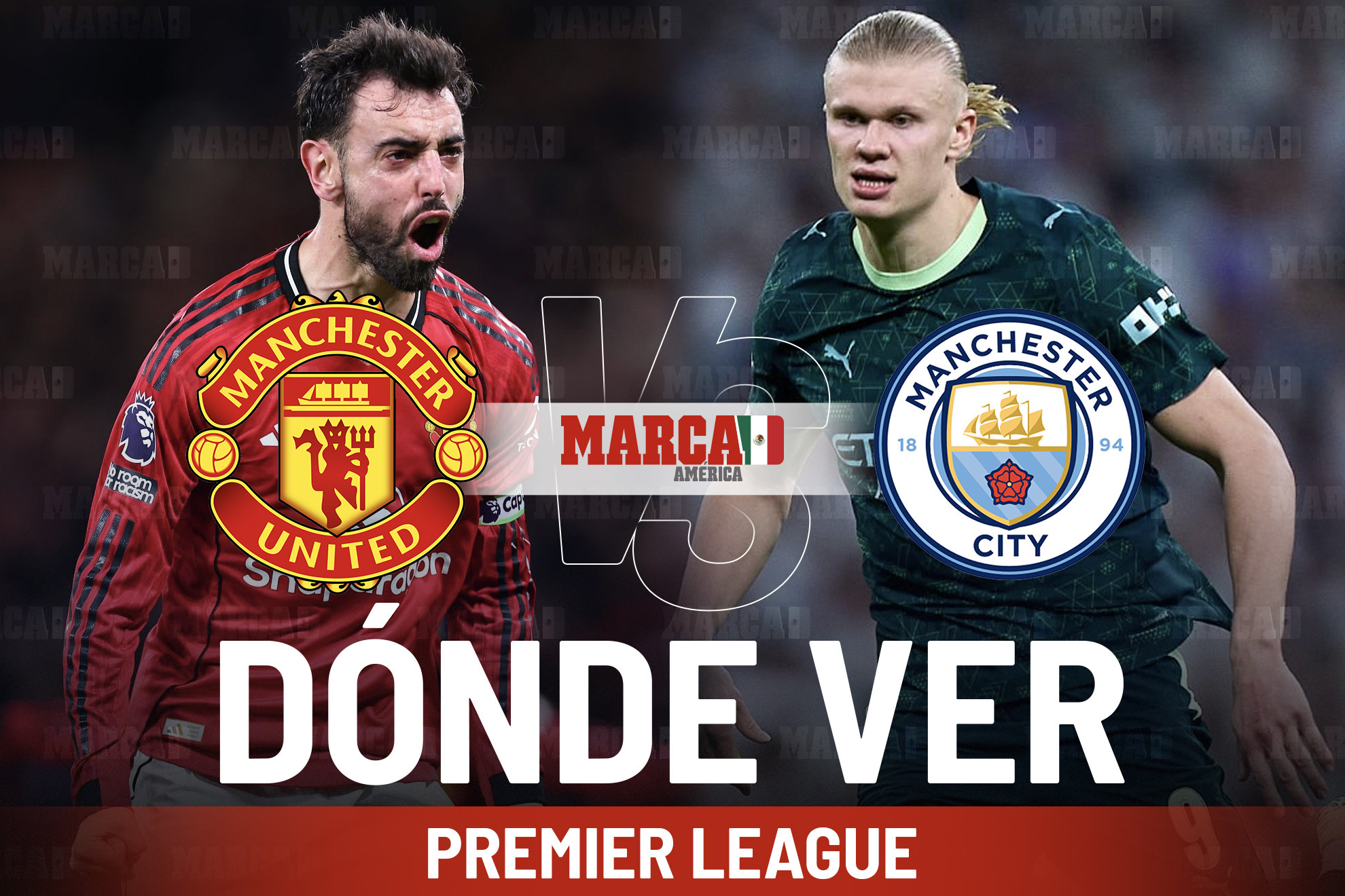 Manchester United vs Manchester City: D�nde ver el derbi, horario, pron�stico y posible alineaci�n en la Premier League