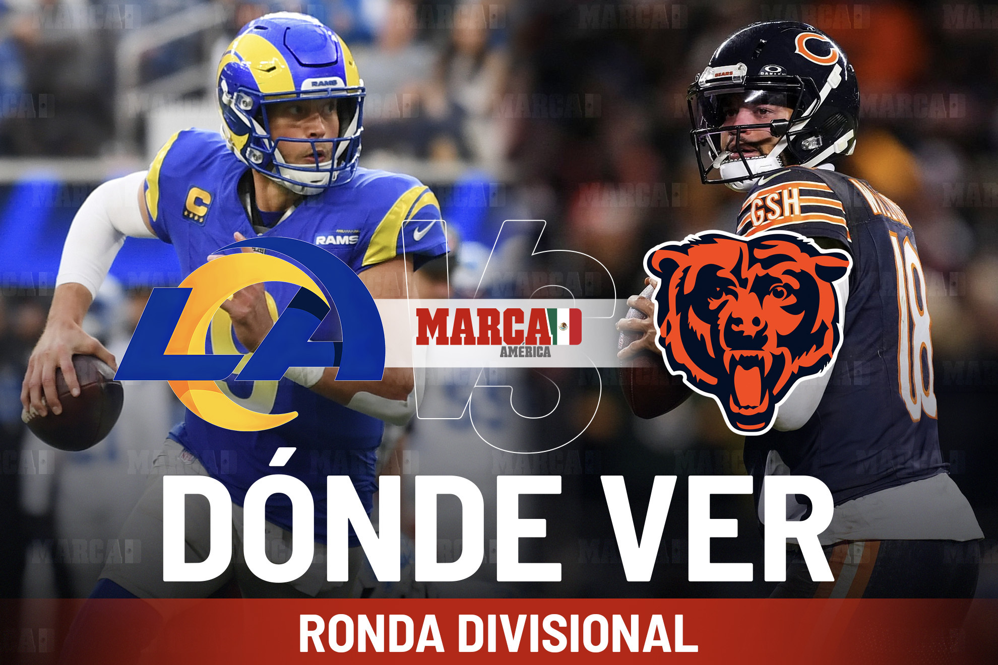 Bears vs Rams: D�nde ver el juego de la Ronda Divisional 2026 en la NFL y a qu� hora empieza Hoy