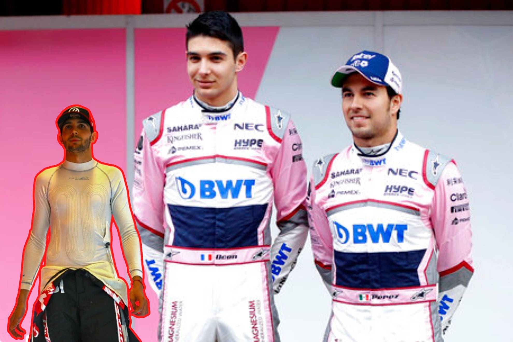 Esteban Ocon Sergio P�rez Force India Racing Point F1