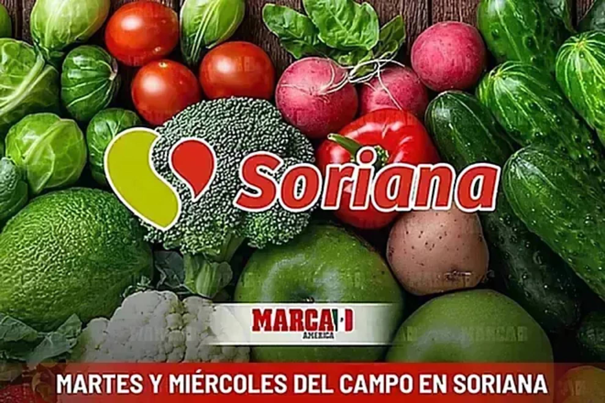 Martes y Mi�rcoles del Campo Soriana: Ofertas en frutas y verduras para el 20 y 21 de Enero 2026