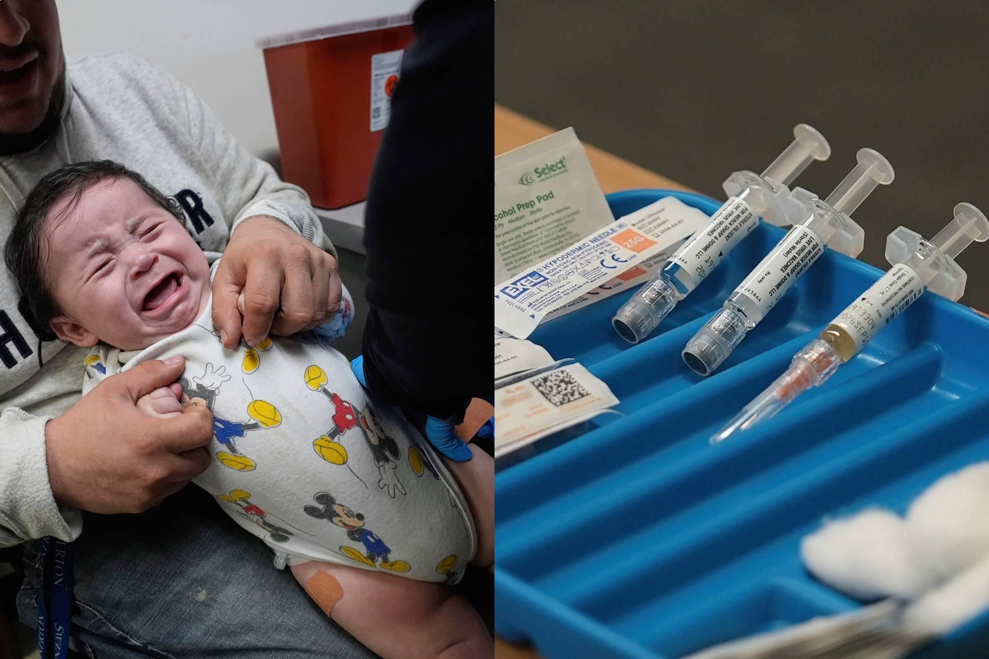 Vacunación contra el sarampión en México.