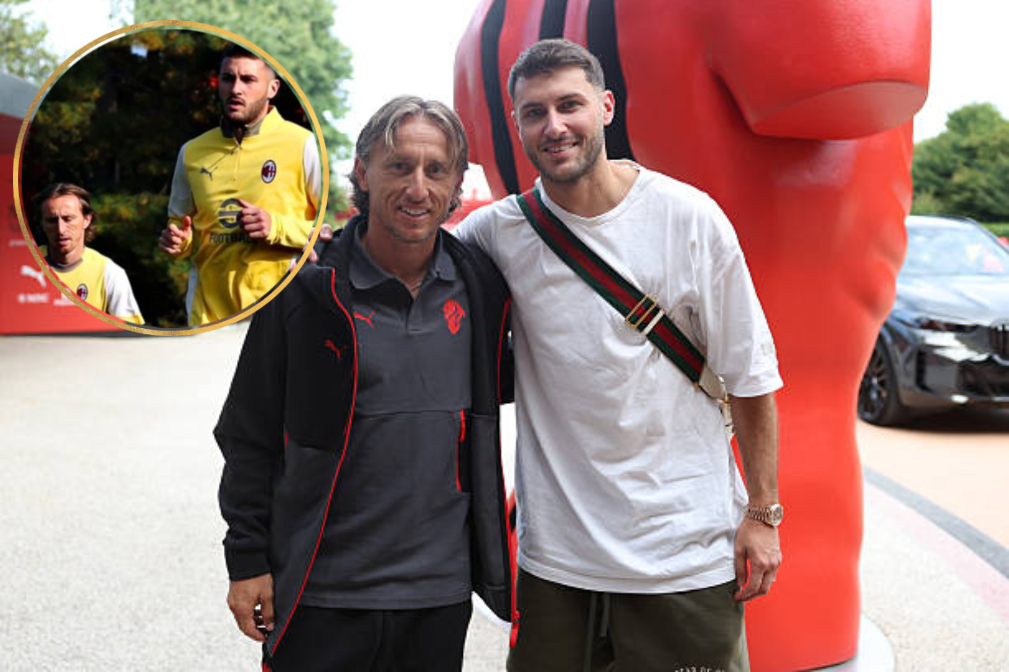 Santi Gim�nez y Luka Modric