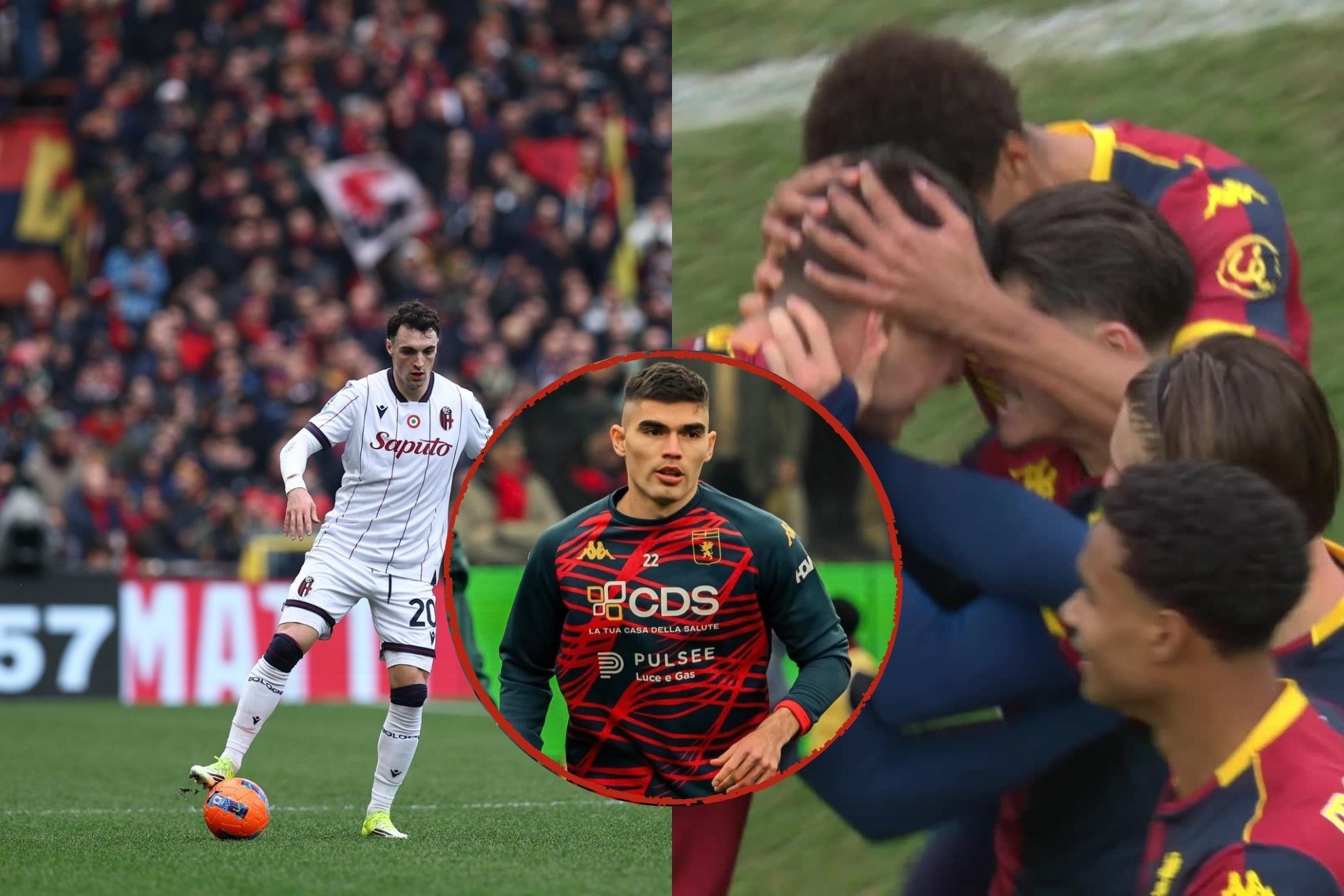 Goles y resumen Genoa vs Bolonia: Los de Johan V�squez ganan en una �pica remontada y salen del fondo de la tabla