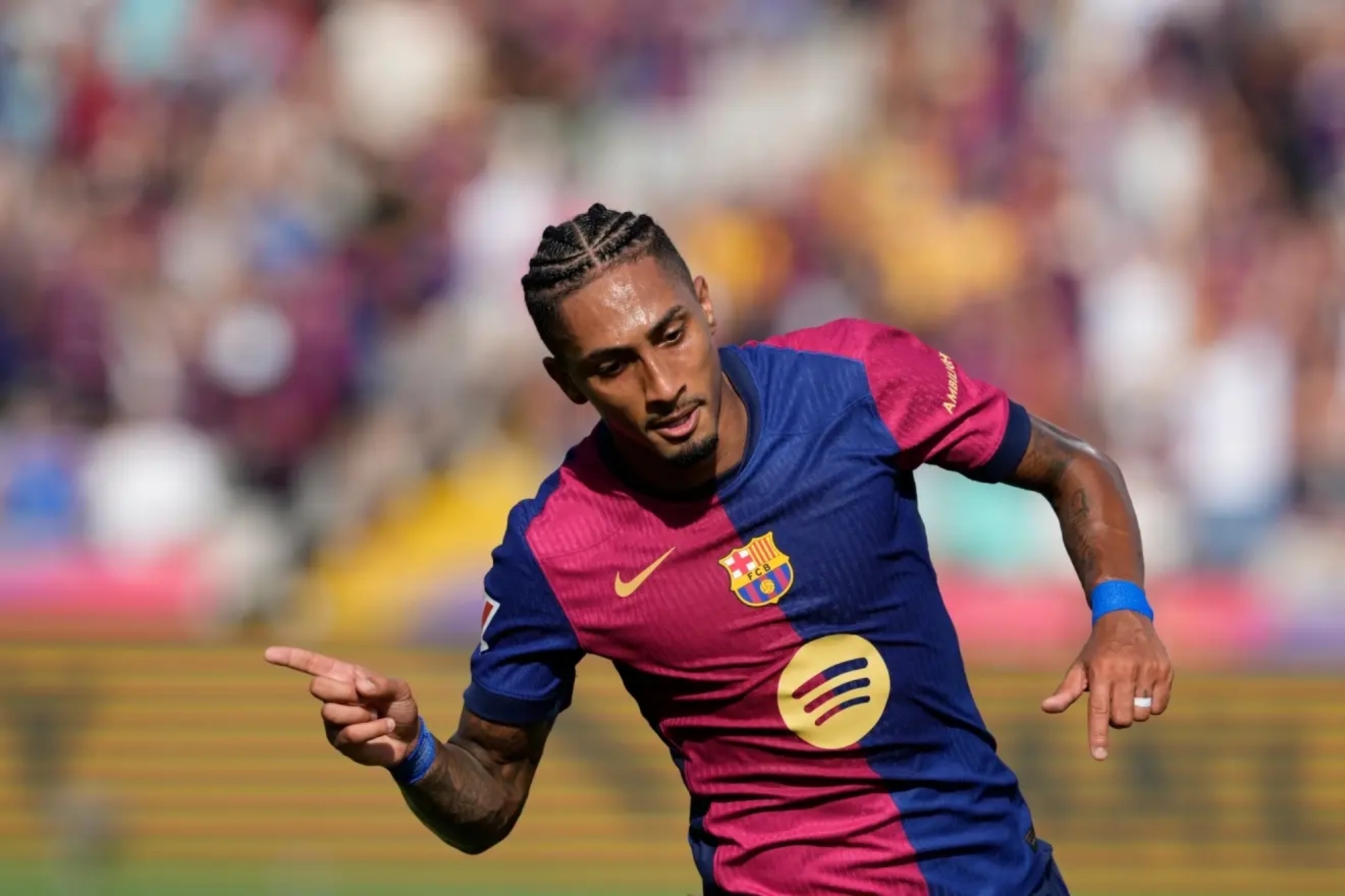 Raphinha celebra un gol