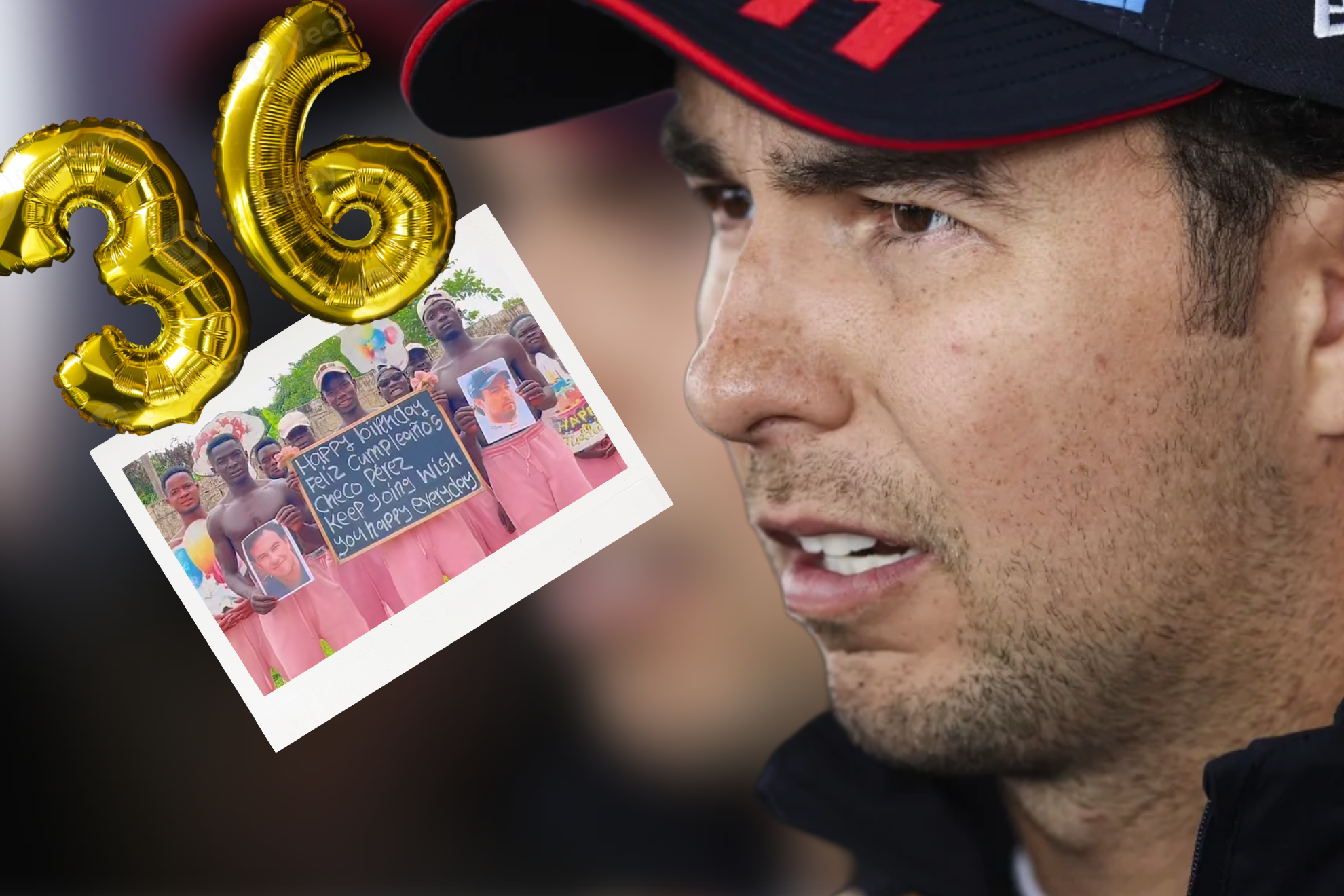 As� felicitan a Checo P�rez desde �frica por su cumplea�os