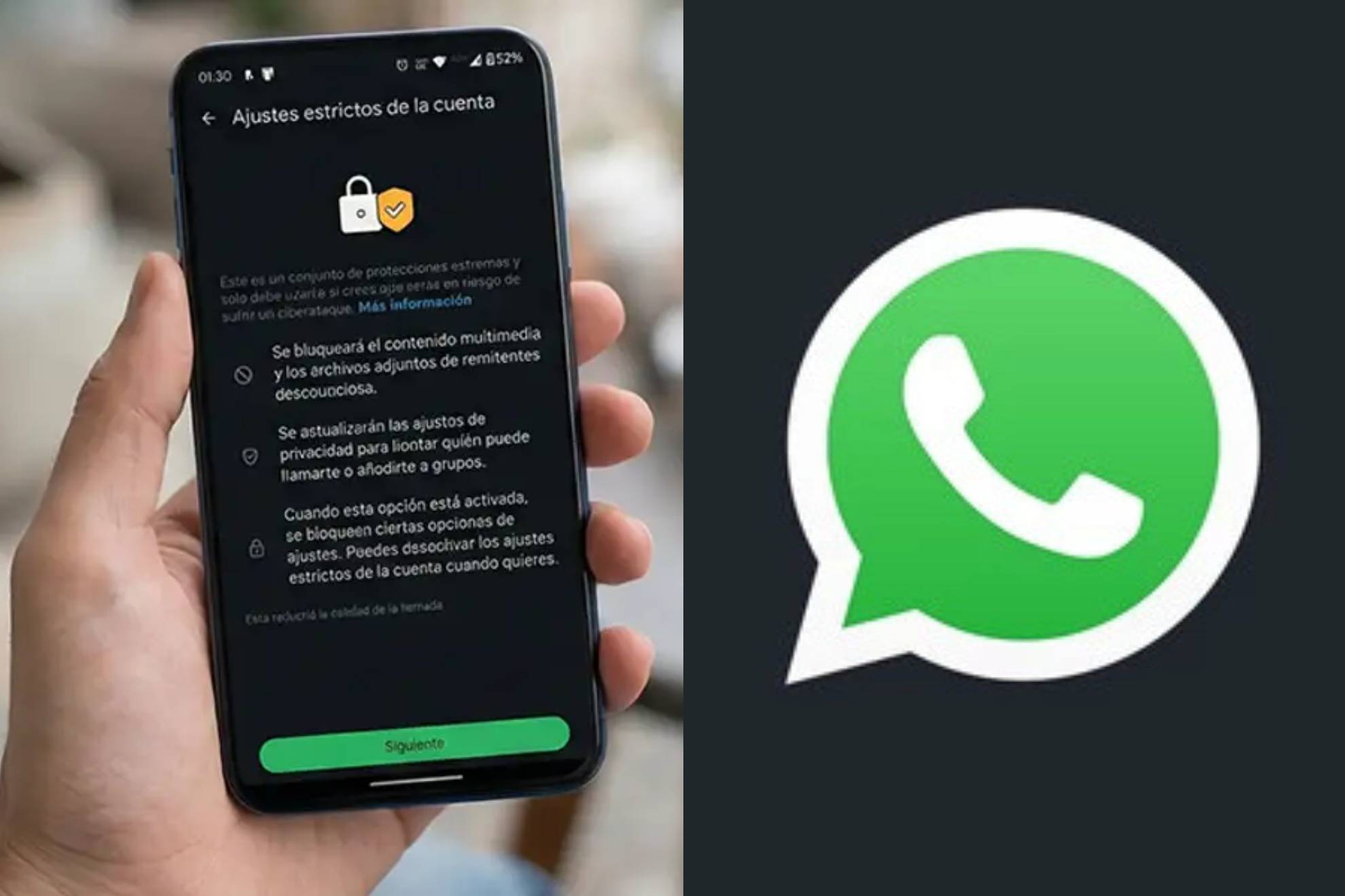 WhatsApp eleva su nivel de protecci�n con el ajuste estricto de cuenta.