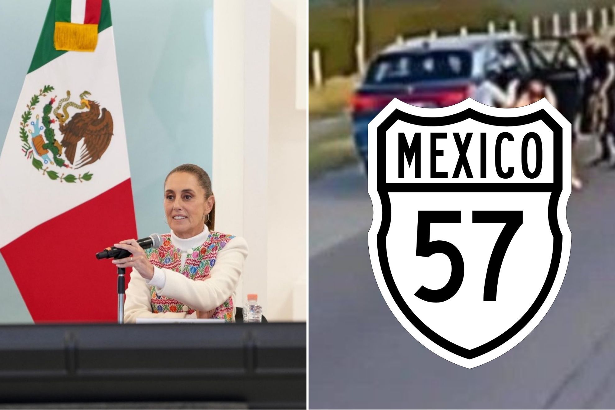 Reportan asalto a equipo de comunicaci�n de la Presidenta en la carretera federal 57