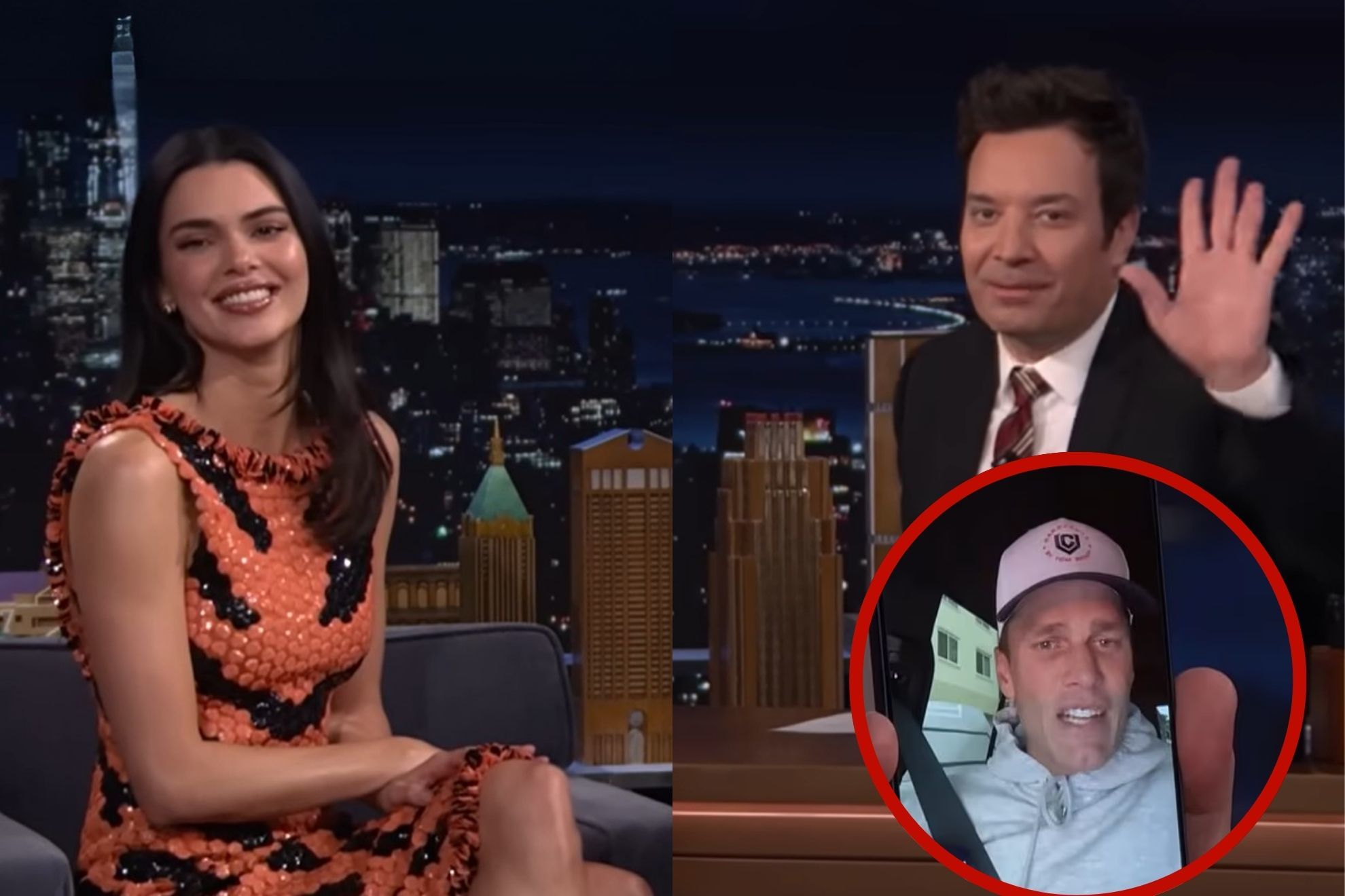 Kendall Jenner hace inesperada llamada a Tom Brady para el Super Bowl: La reacci�n de Jimmy Fallon es para enmarcar