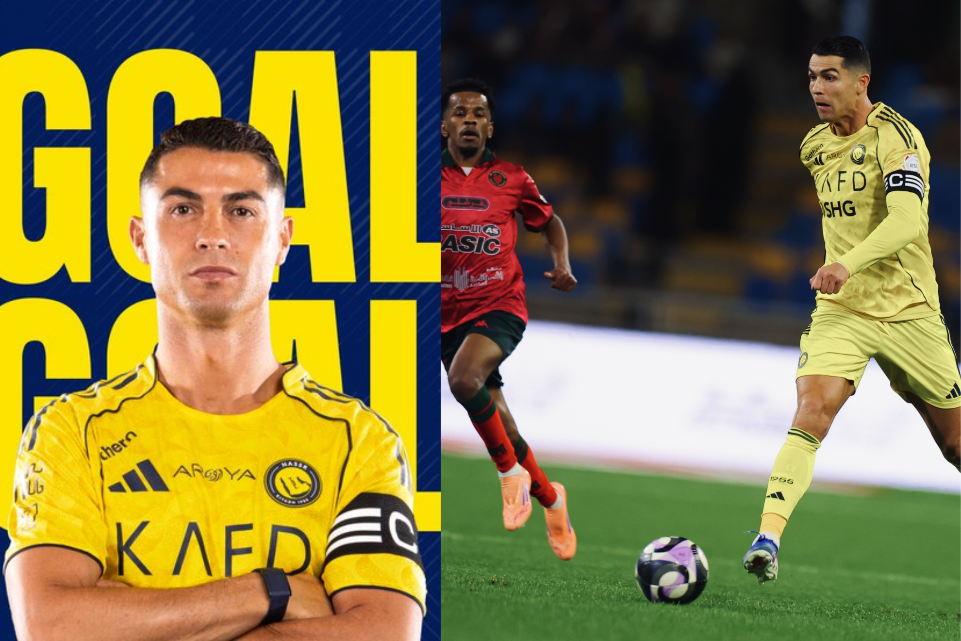 Cristiano Ronaldo anota su gol 961 y empata a Qui�ones en la tabla de goleo de la Liga �rabe