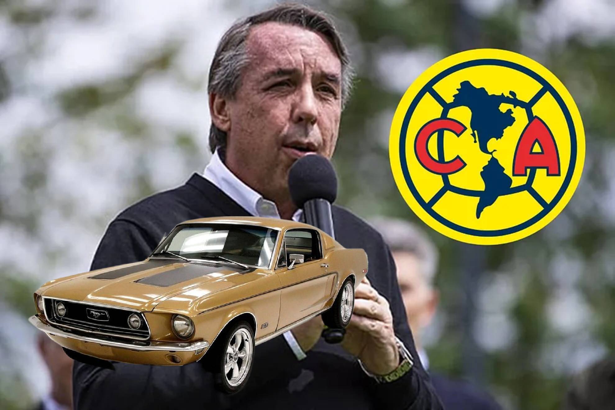 Emilio Azc�rraga sorprende con visita al Am�rica en Coapa y presume lujoso carro antiguo