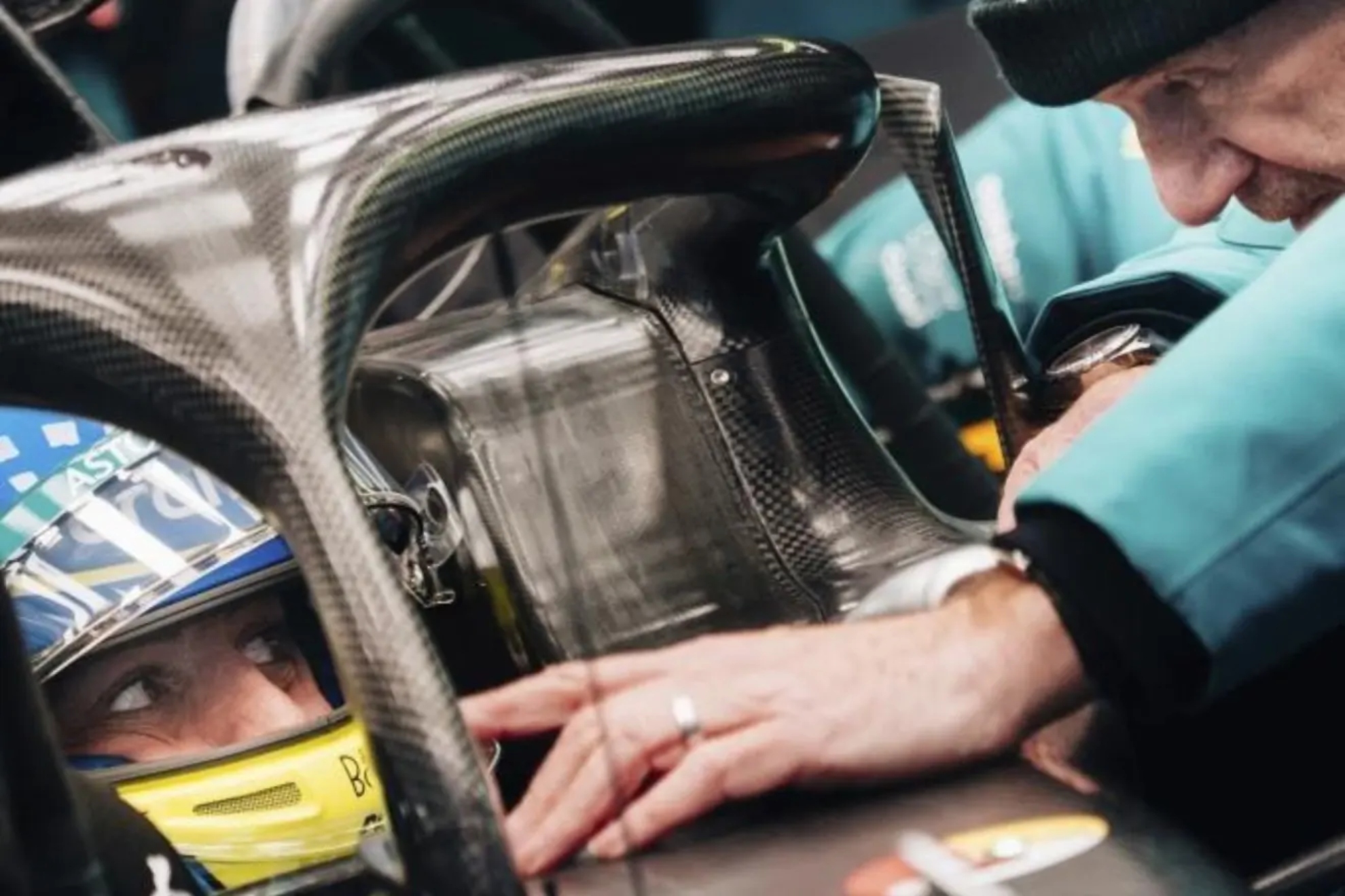 Fernando Alonso, en su nuevo Aston Martin