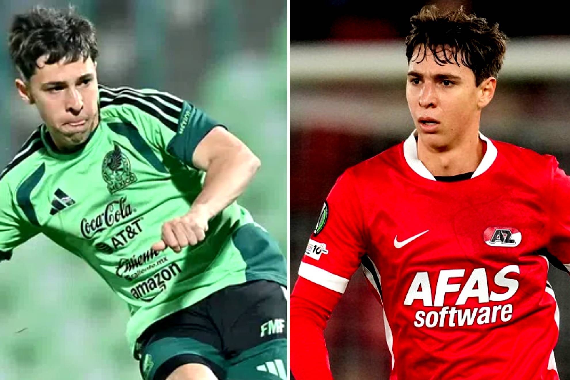 Mateo Ch�vez con el Tri y con AZ Alkmaar |