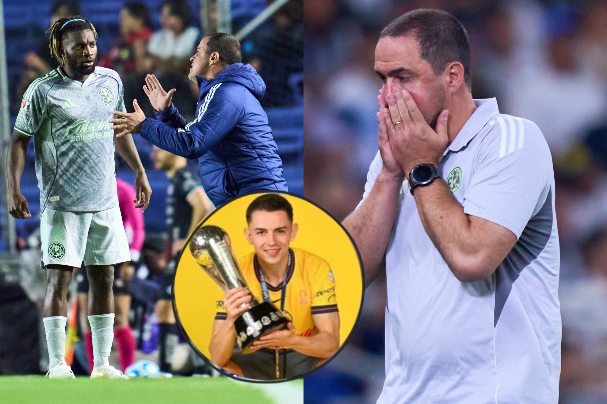 Andr� Jardine, Allan Saint Maximin y �lvaro Fidalgo.