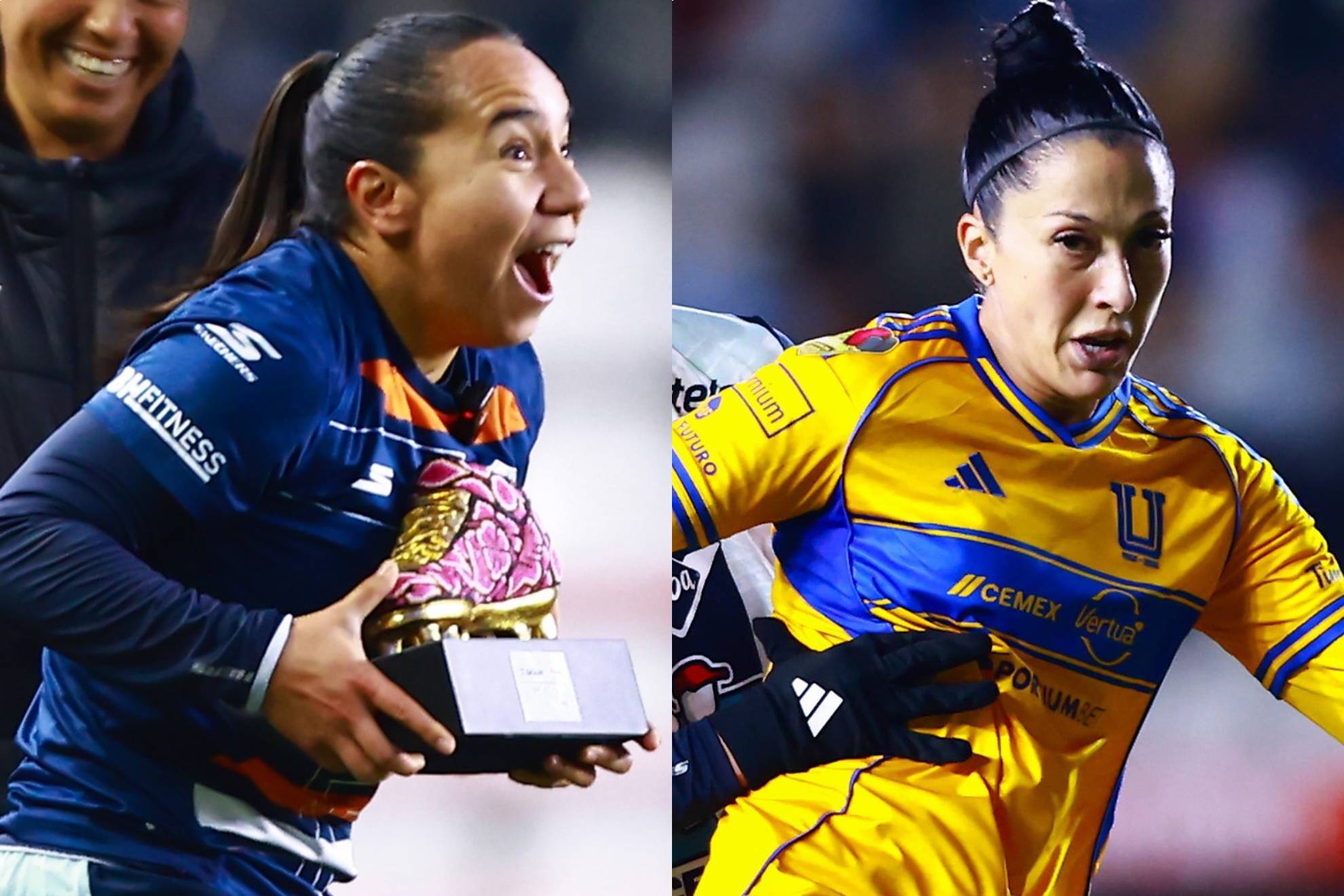 Charlyn Corral y Jennifer Hermoso.