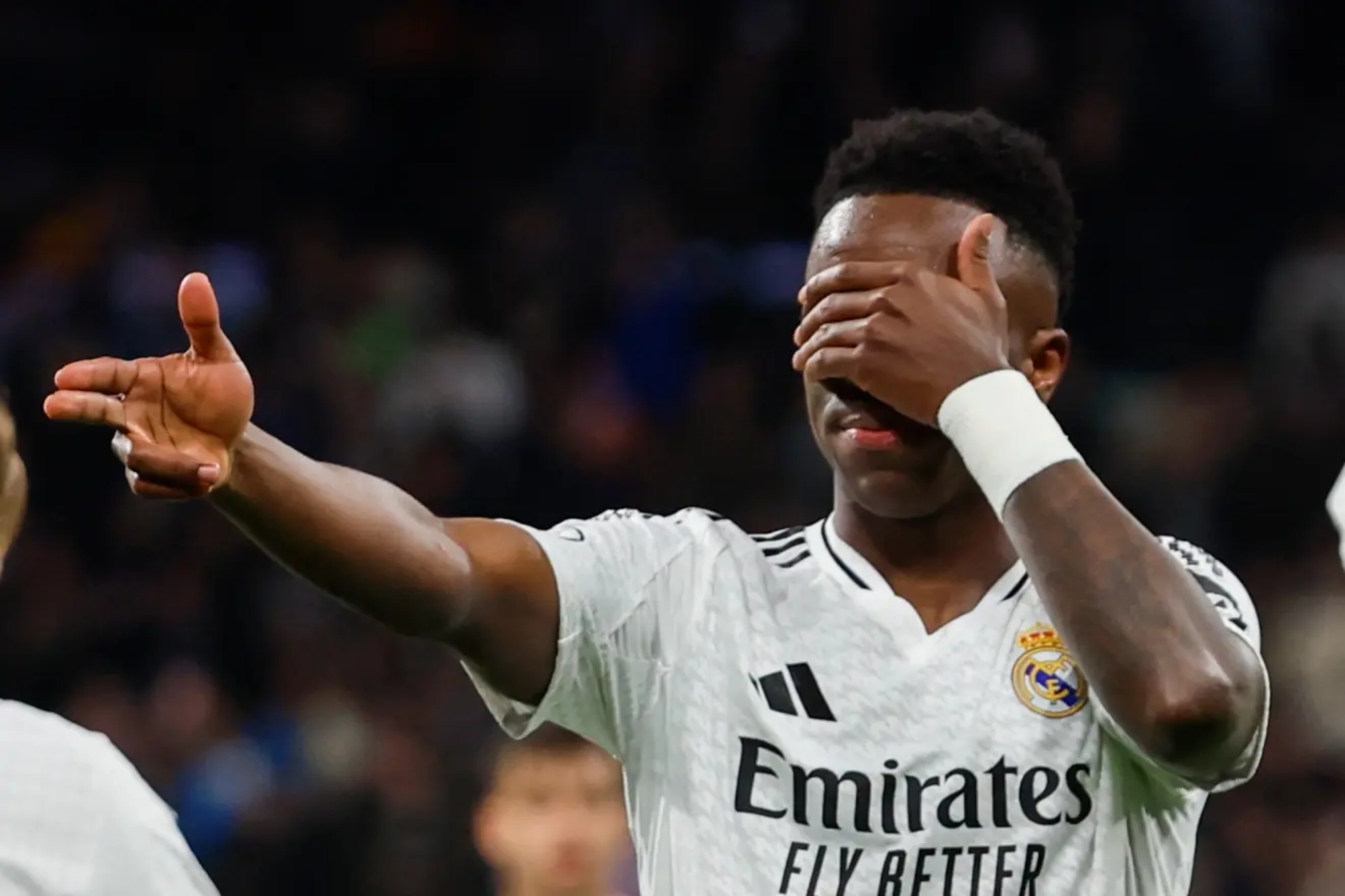 Vinicius, durante un partido del Real Madrid