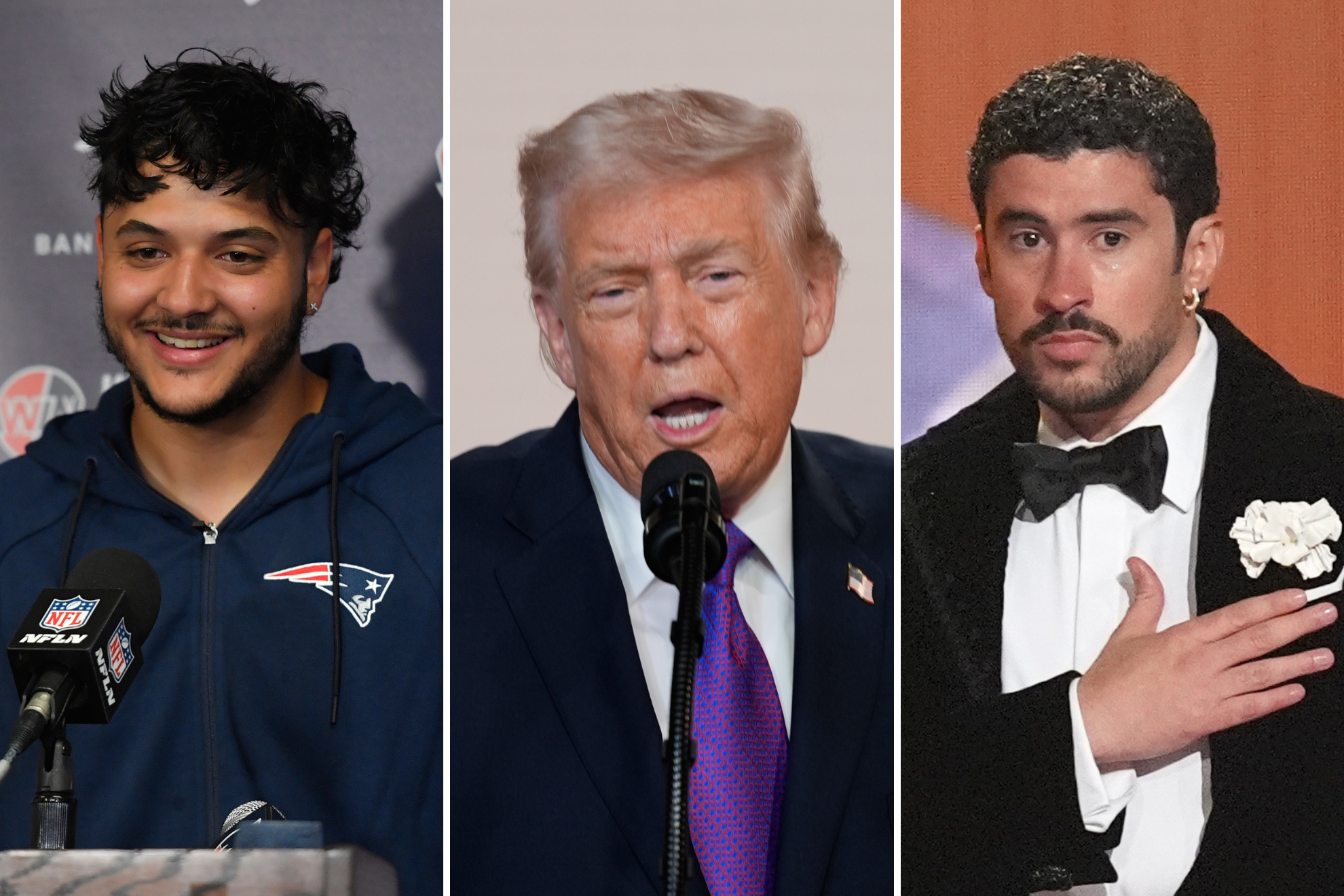 Andy Borregales, Bad Bunny y Fernando Mendoza: La armada latina que busca opacar la furia de Donald Trump en NFL