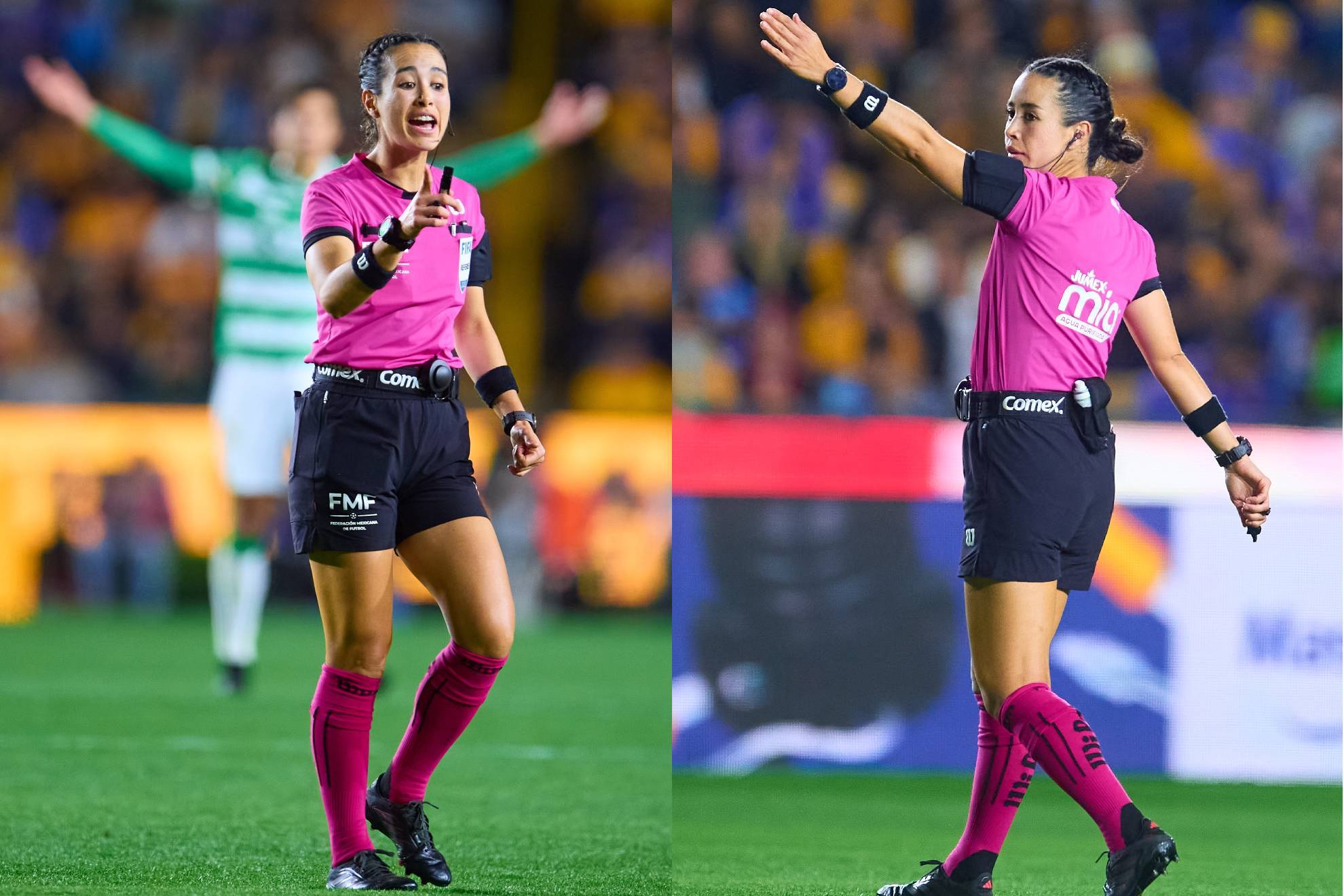 Katia Itzel Garc�a es se�alada por pol�micas y mal trabajo arbitral en el Tigres vs Santos