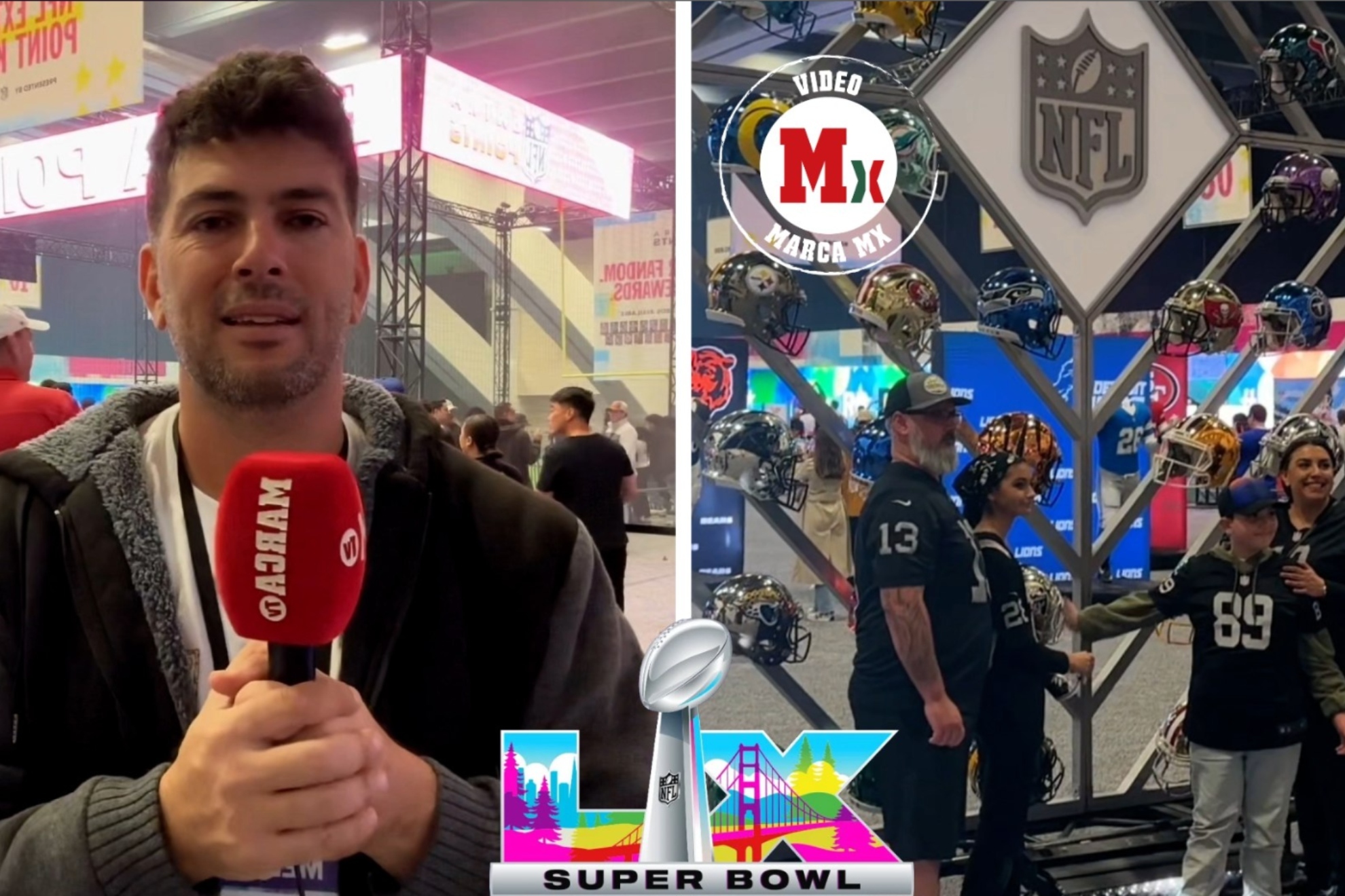 Super Bowl LX: El Moscone Center de San Francisco se transforma en el epicentro de los aficionados de la NFL