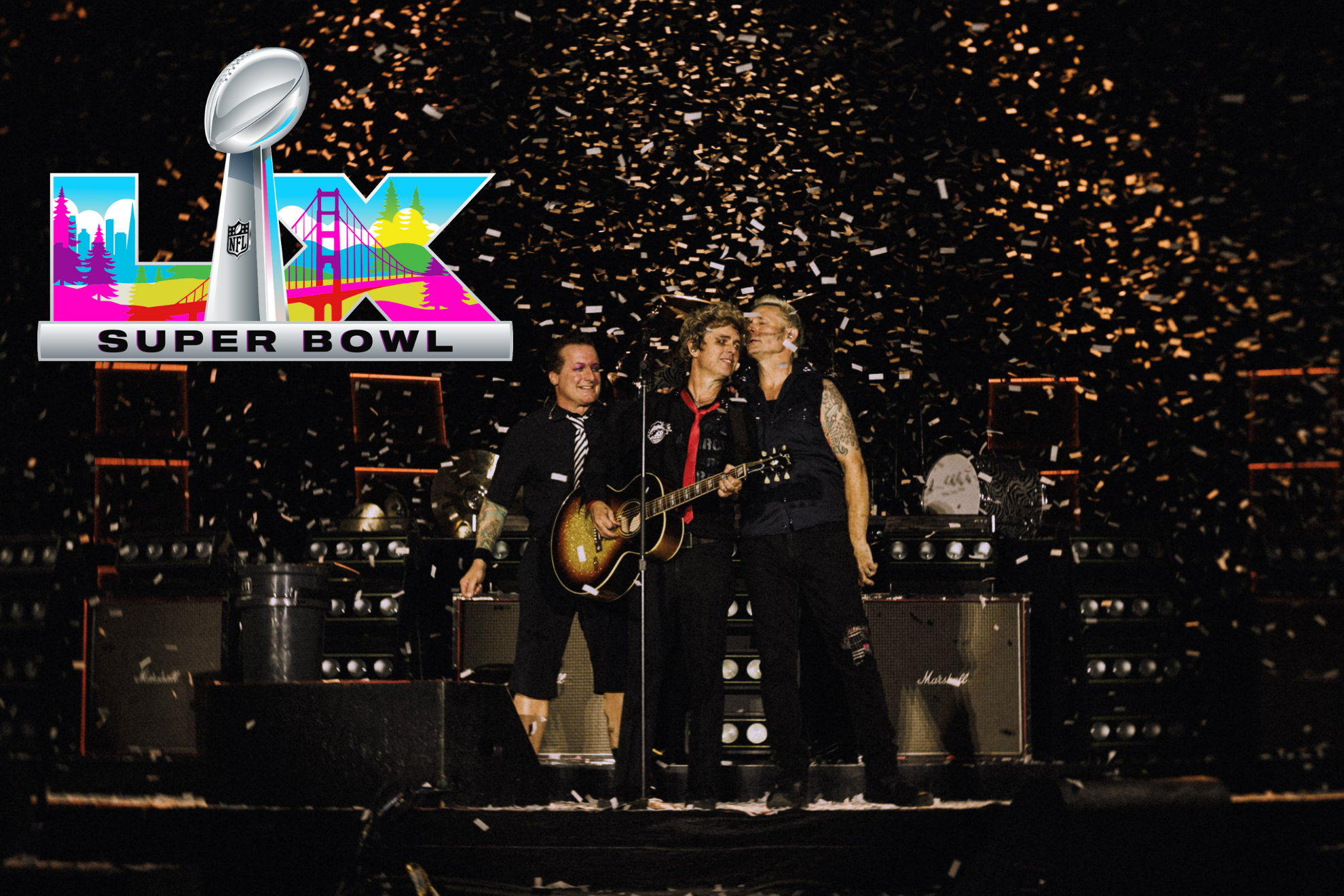 �A qu� hora se presenta Green Day en el Super Bowl y cu�les ser�n las canciones que interpretar�n?