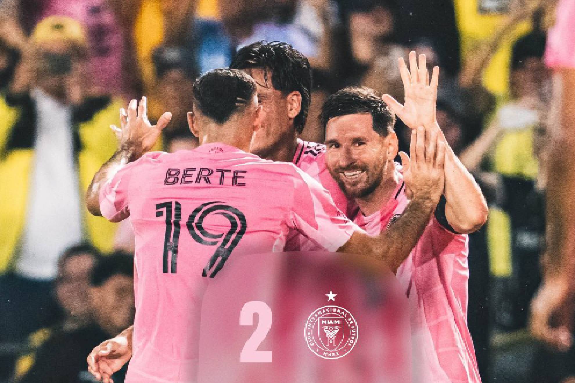 Germán Berterame, con "ayudadita" de Messi, se estrena como goleador con Inter Miami