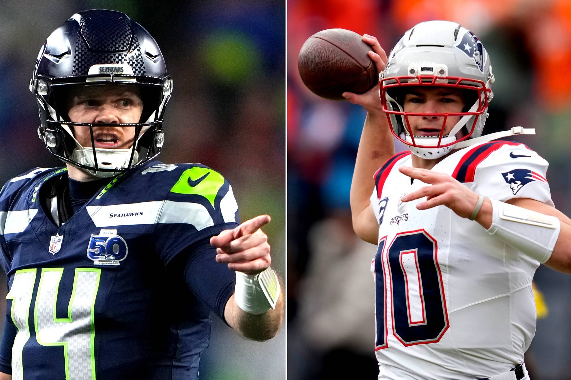 Sam Darnold vs Drake Maye |