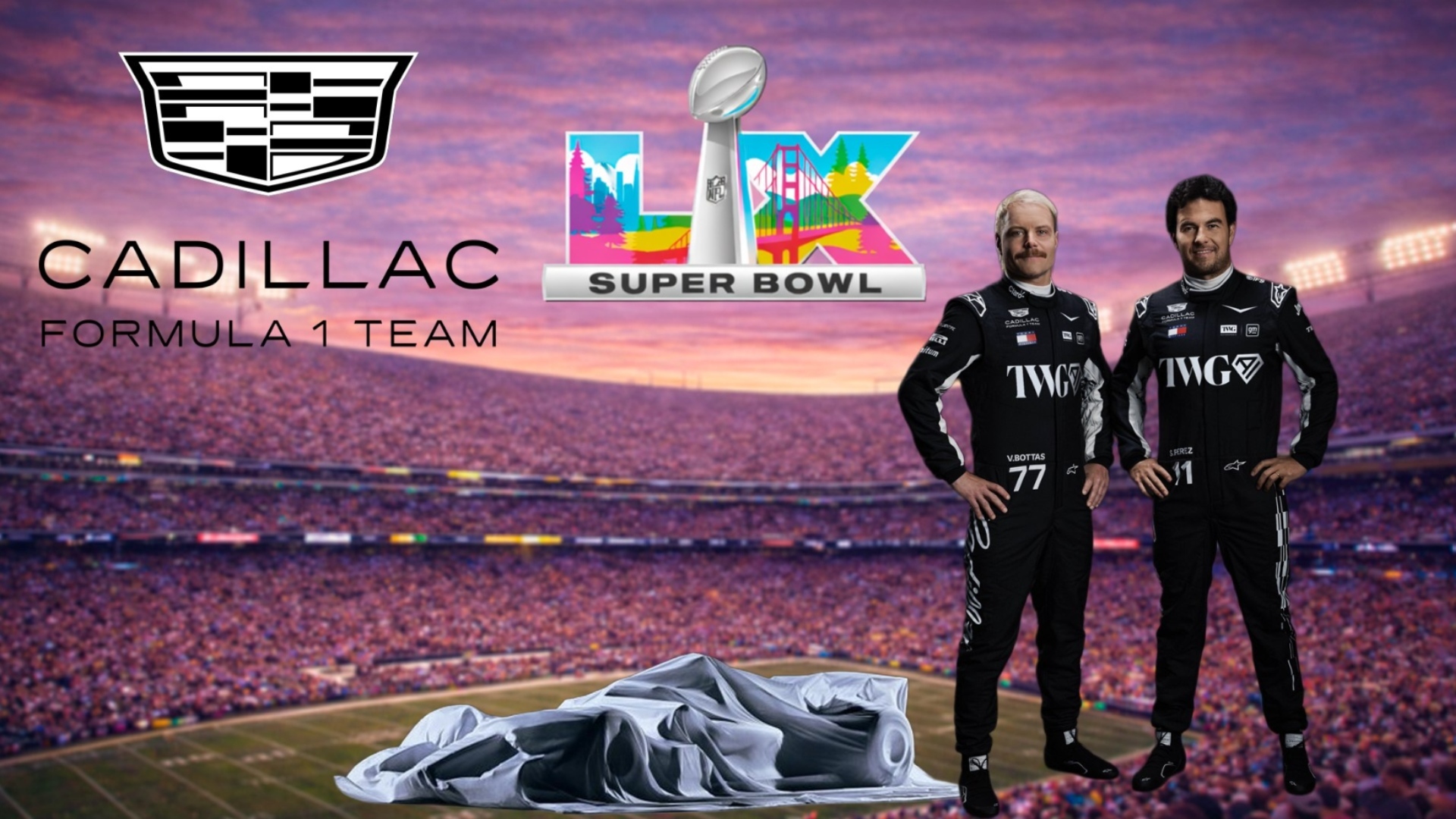 Cadillac adelanta m�s del monoplaza que pilotar�n Checo P�rez y Valtteri Bottas en la temporada 2026 durante el Super Bowl