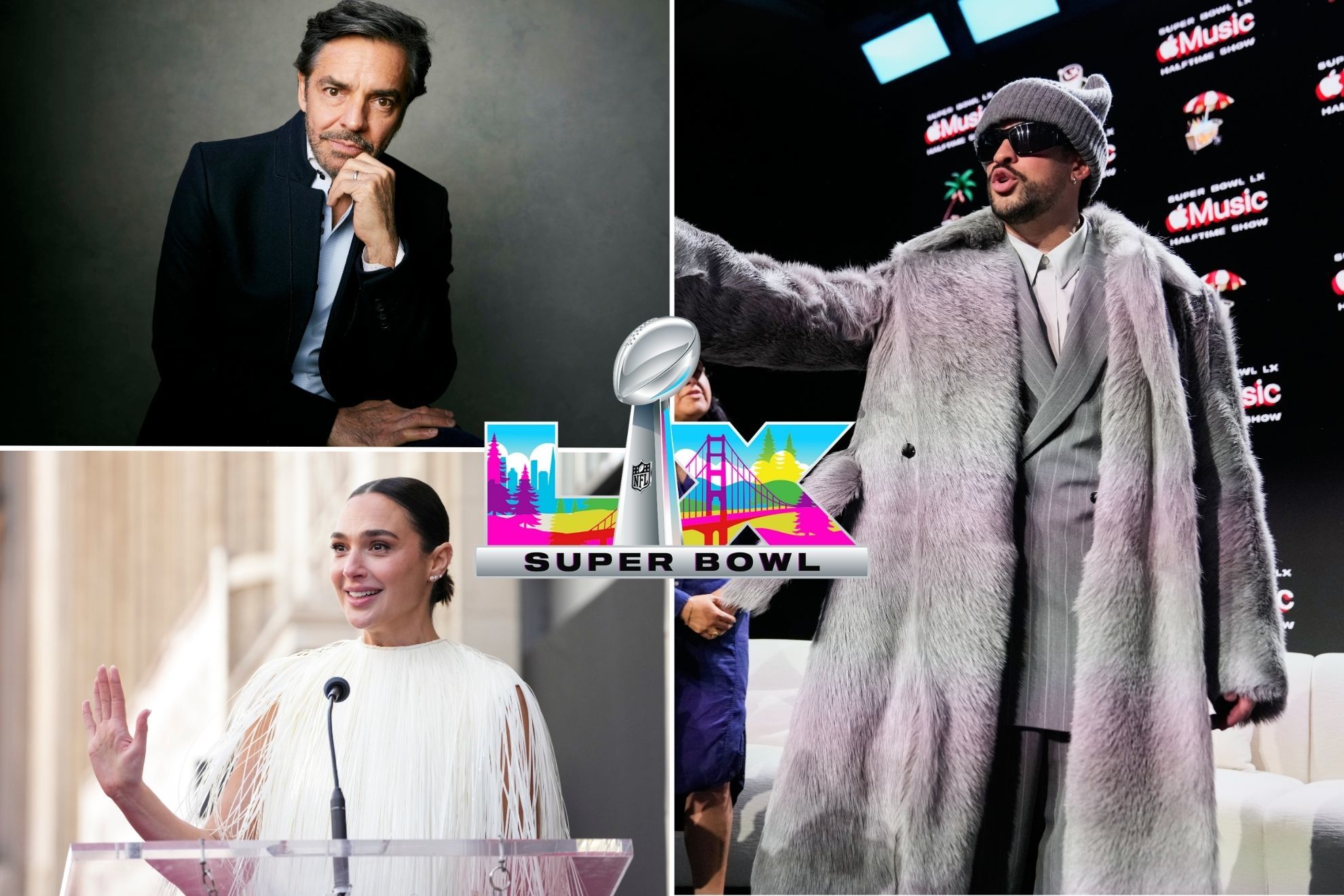 Eugenio Derbez y Gal Gadot viralizan a Bad Bunny y el Super Bowl 2026