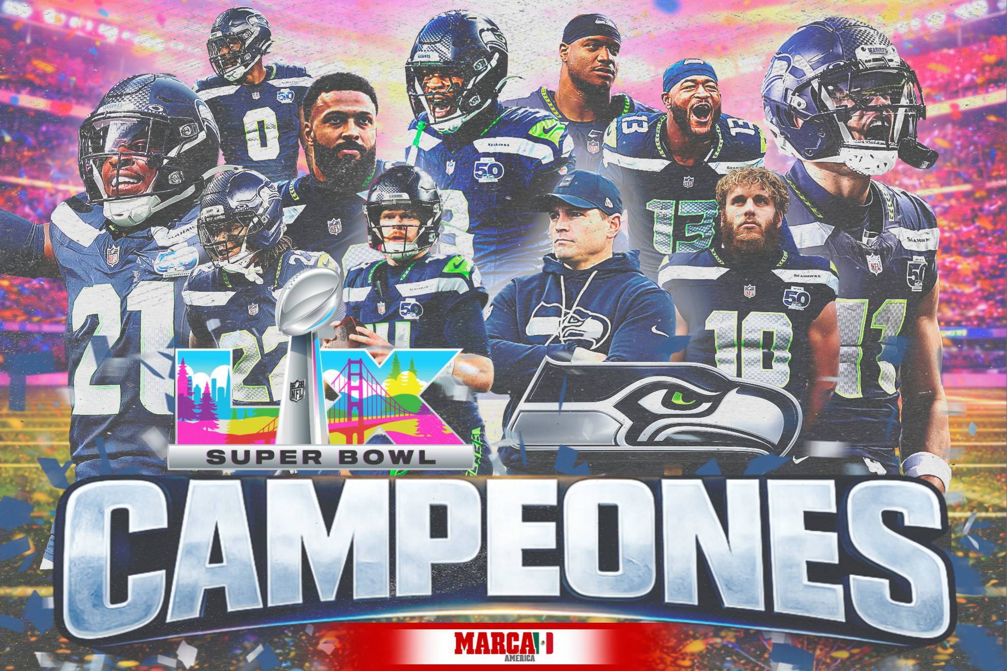 Seahawks gana su segundo Super Bowl.