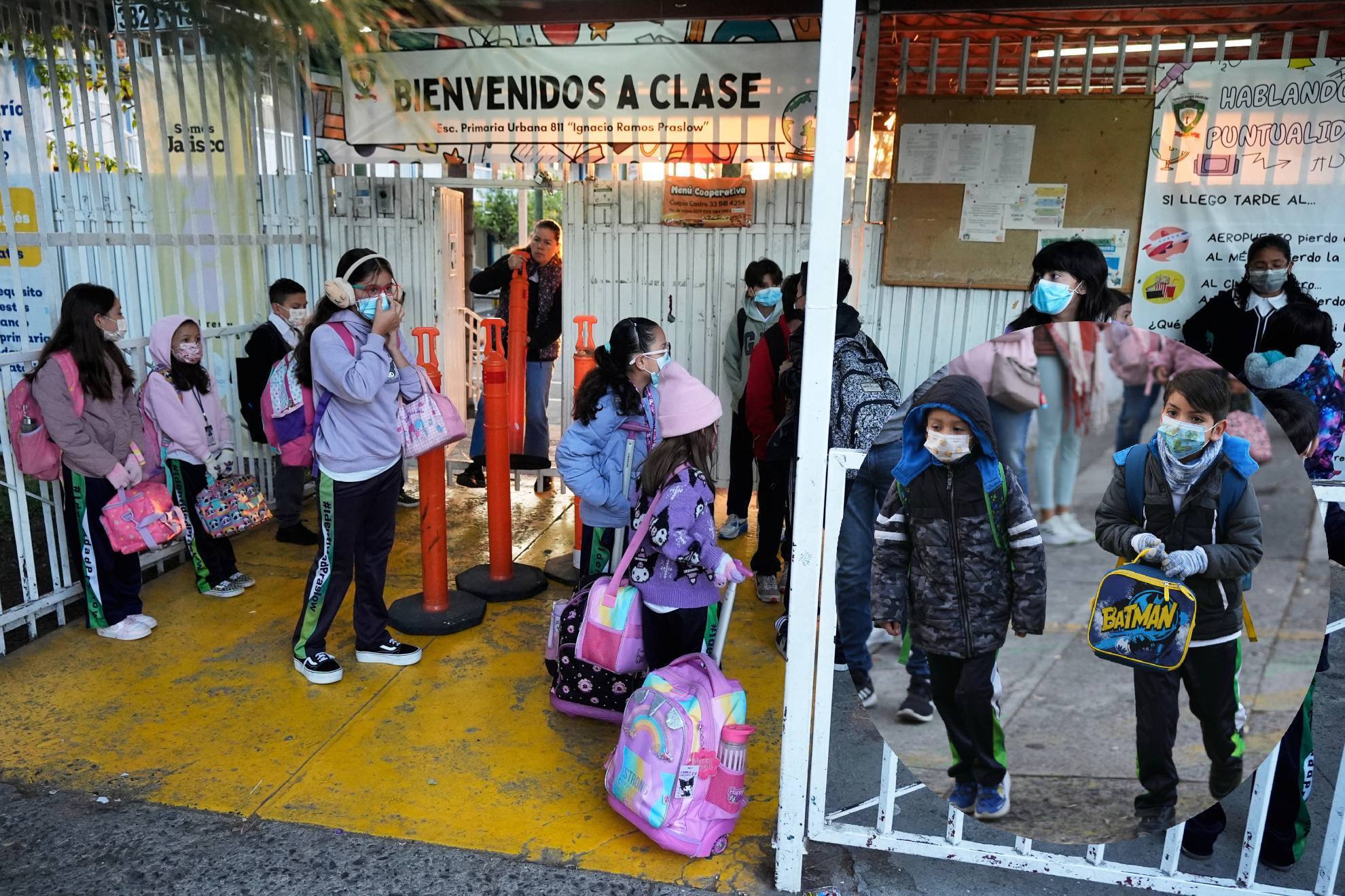 Uso de cubrebocas en las escuelas.
