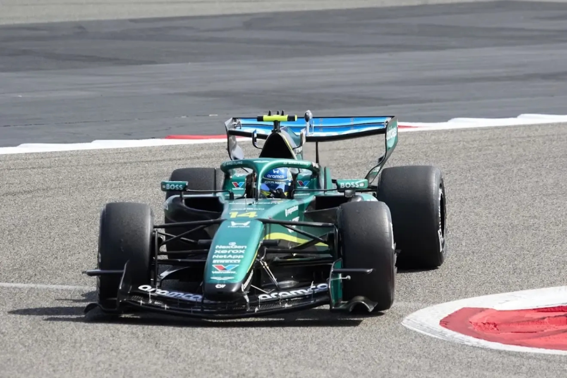 Fernando Alonso, en su nuevo Aston Martin