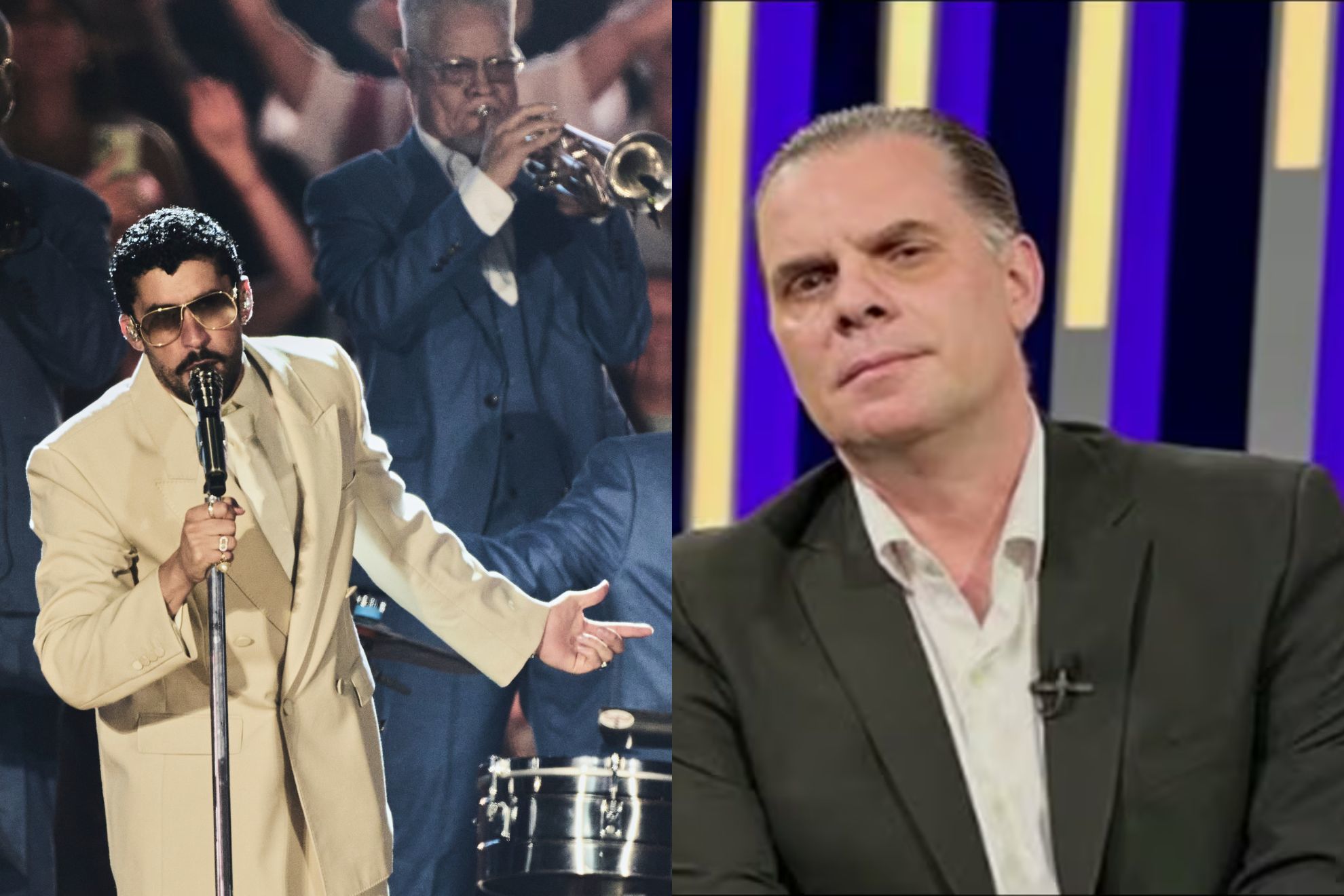 "Oportunismo": Christian Martinoli mantiene pol�mica de Bad Bunny en Super Bowl