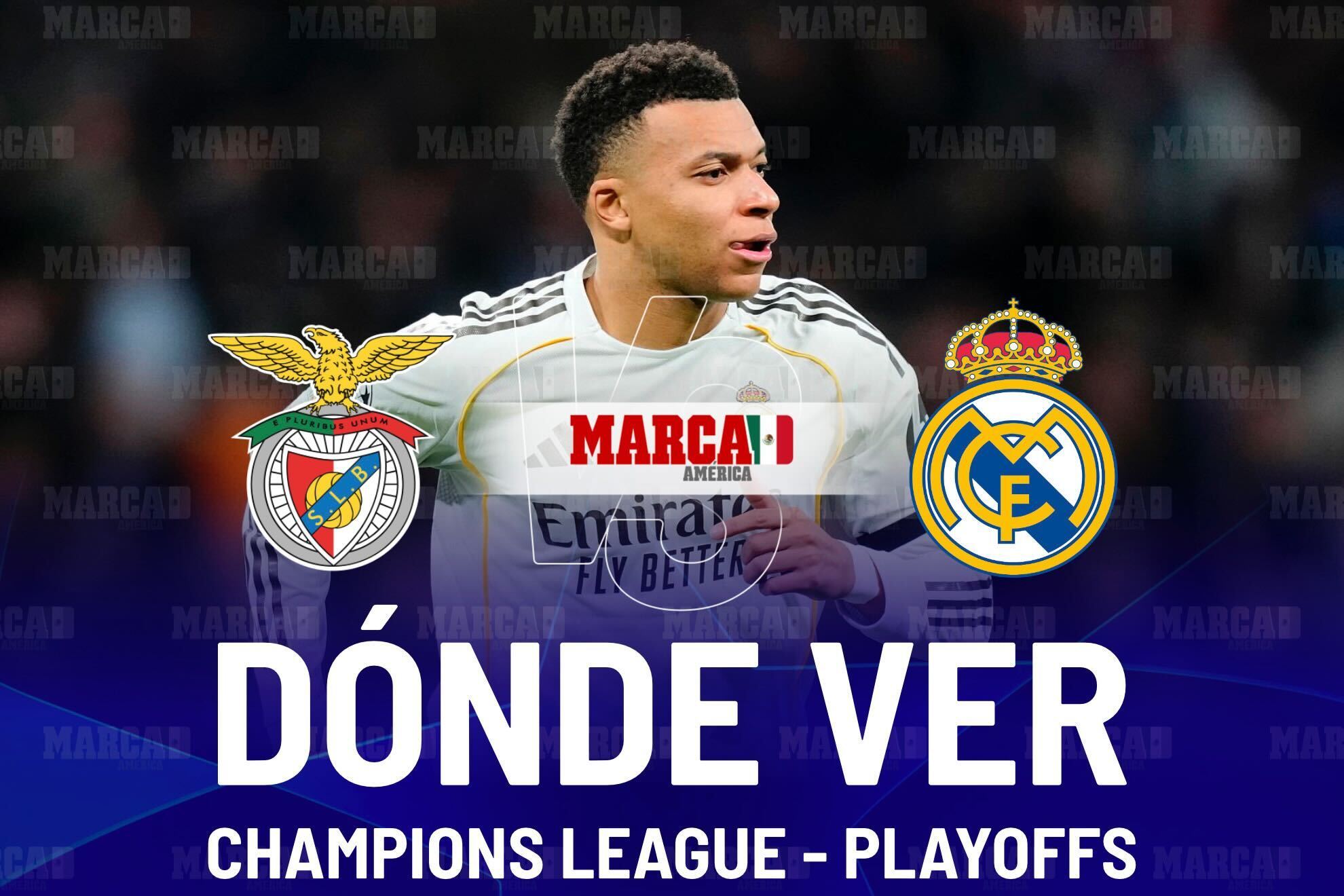 Benfica vs Real Madrid: D�nde ver a Mbapp�, a qu� hora inicia y el posible once en playoffs de Champions