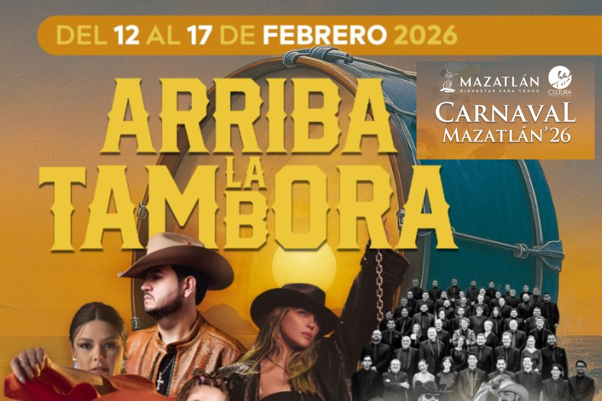 Carnaval de Mazatl�n: �qu� artista cierra y a qu� hora empieza el �ltimo concierto?