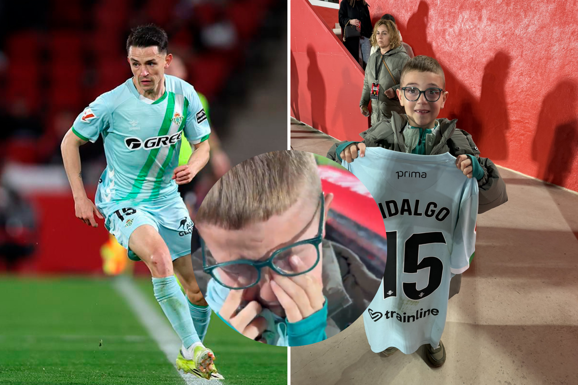 Como en América, Álvaro Fidalgo conquista al Betis al emocionar a un niño