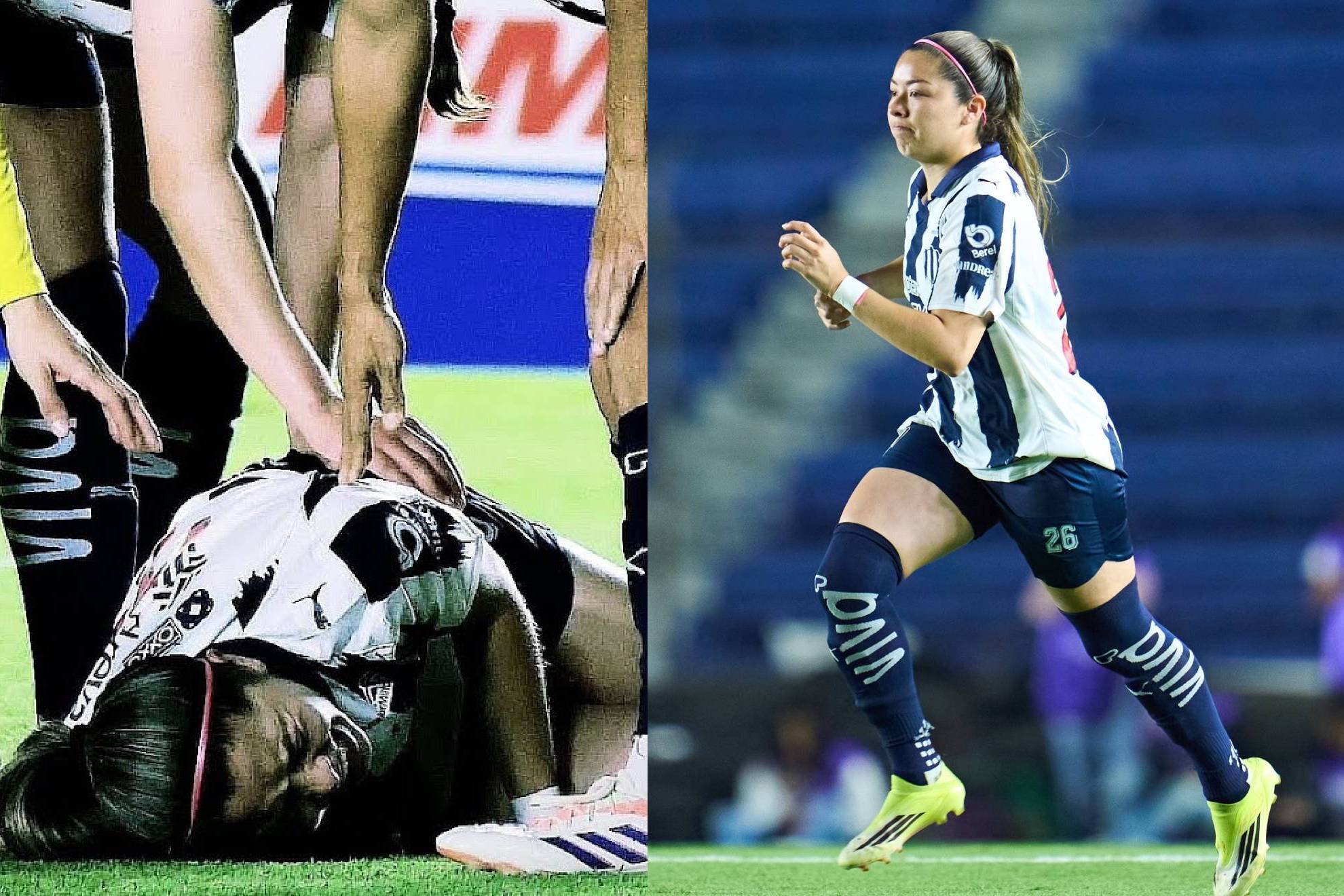 Katty Mart�nez, jugadora de Rayadas, sufre rotura y ser� operada.