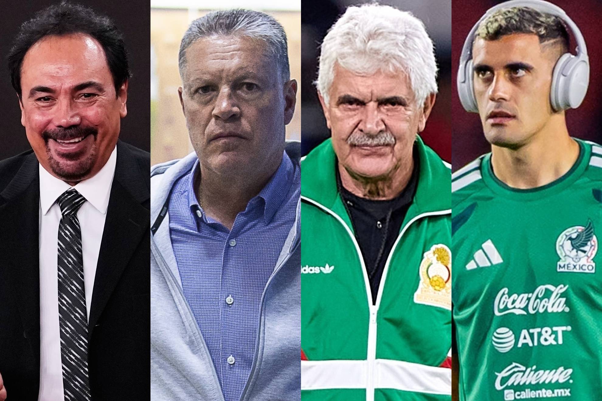 Hugo S�nchez, Ricardo Pel�ez, Tuca Ferretti y Germ�n Berterame.