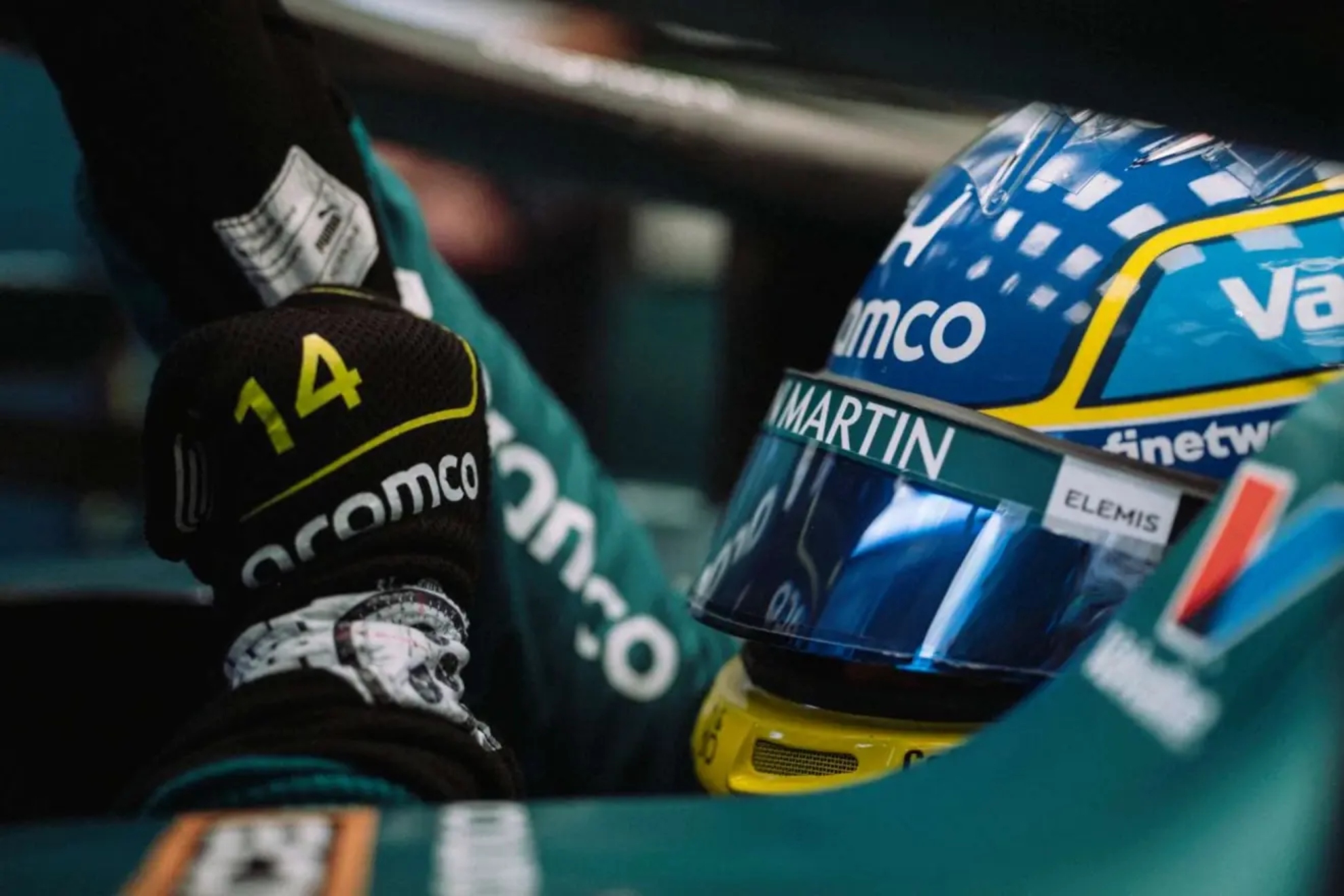 Fernando Alonso, con Aston Martin