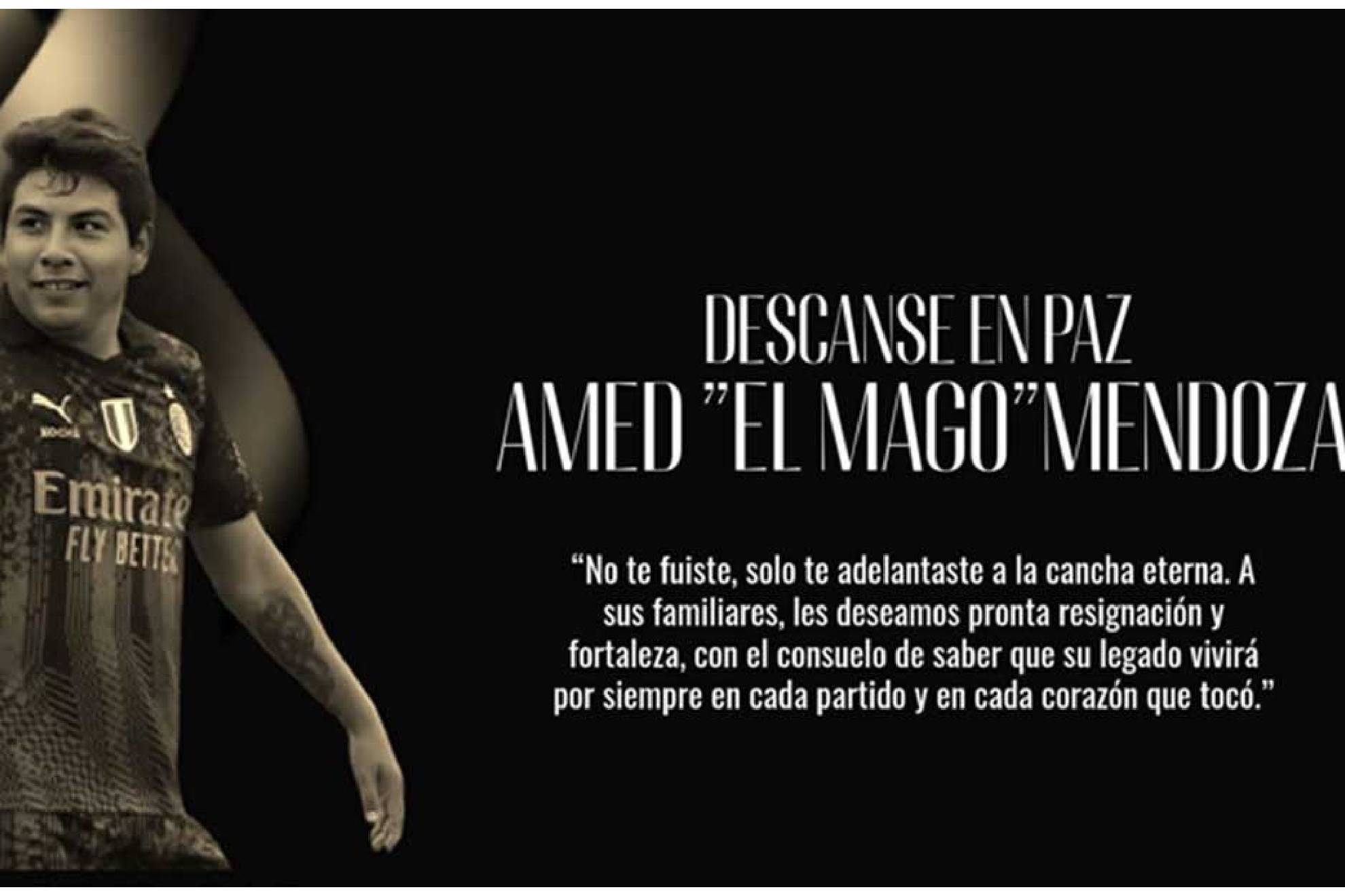 Muere el futbolista Amed 'Mago' Mendoza en ataque armado.