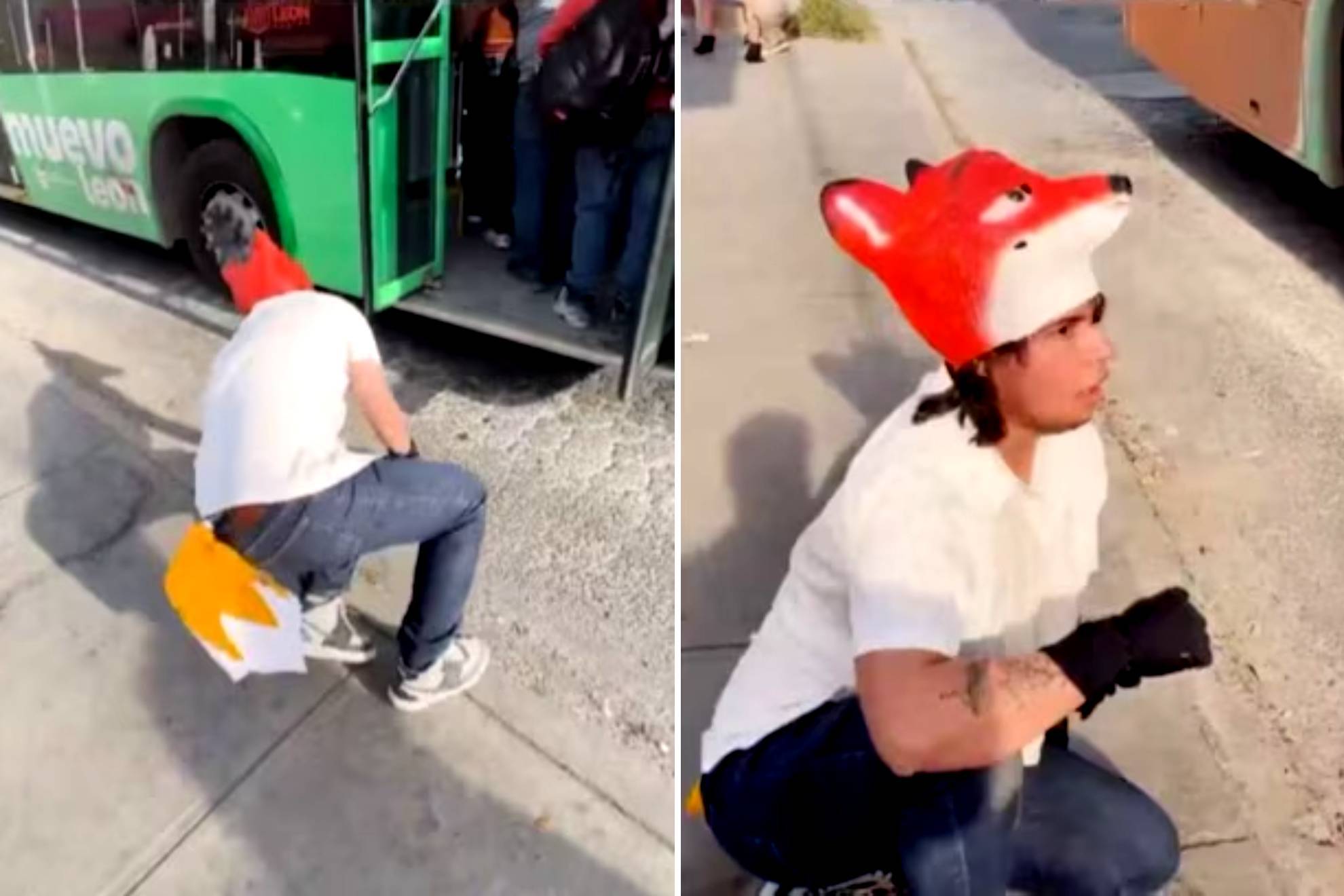 Un Therian se sorprende al negarle el ascenso de la unidad de transporte p�blico |