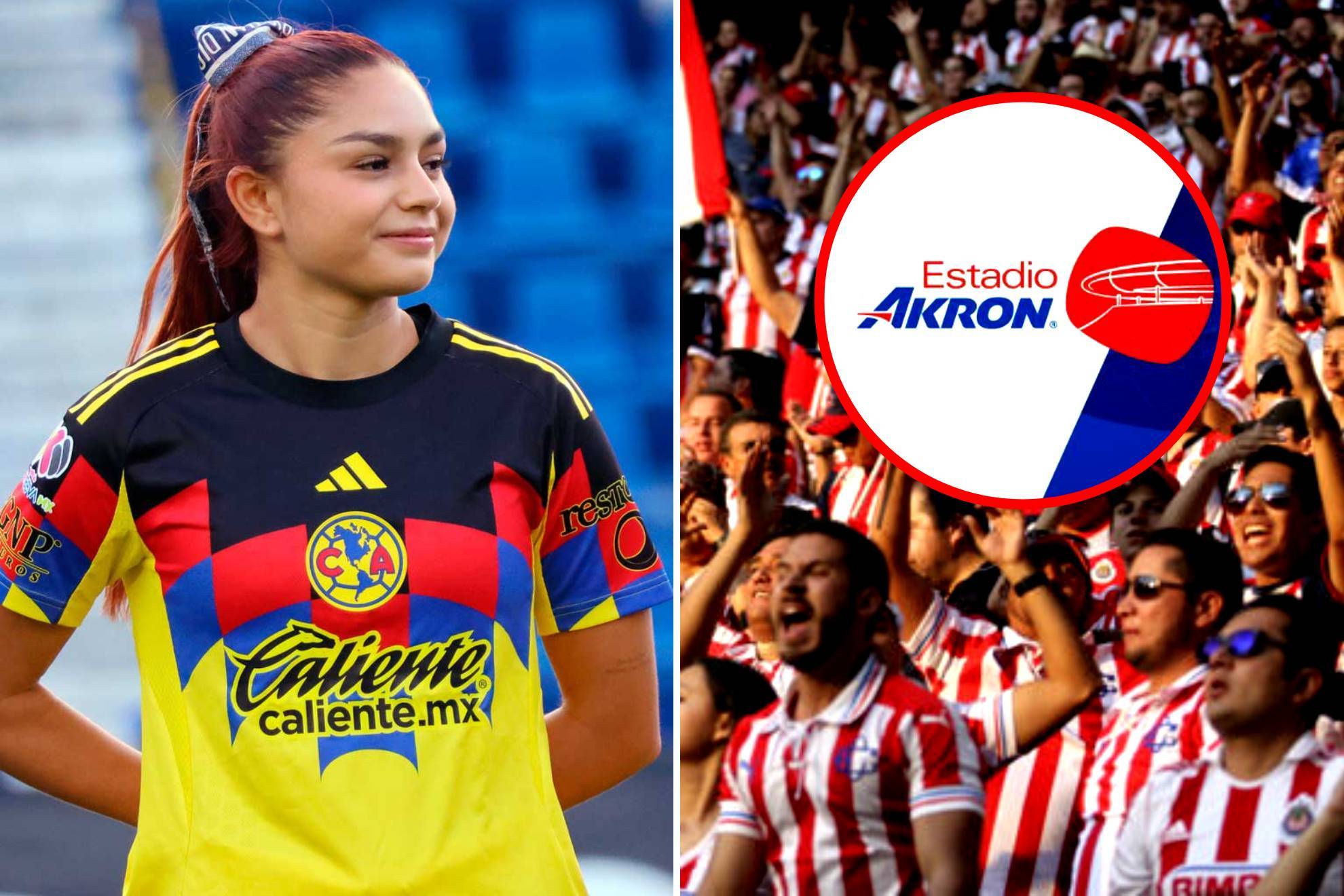 Jana Guti�rrez vs la afici�n en el estadio Akron |