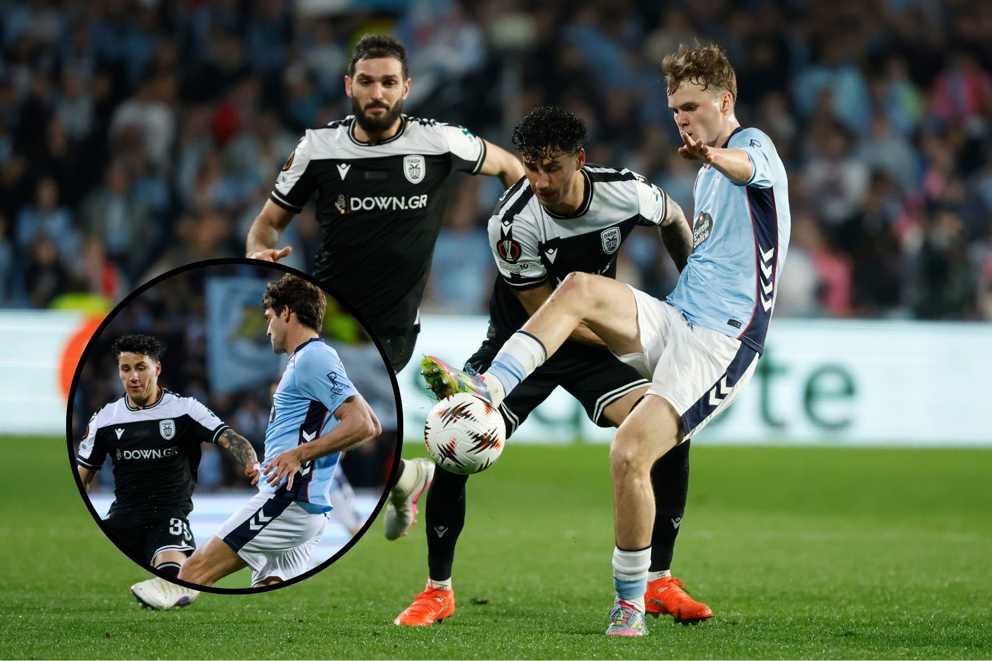 Goles y resumen Celta vs PAOK: debut de Jorge S�nchez en Europa League se ve opacado por eliminaci�n de su equipo